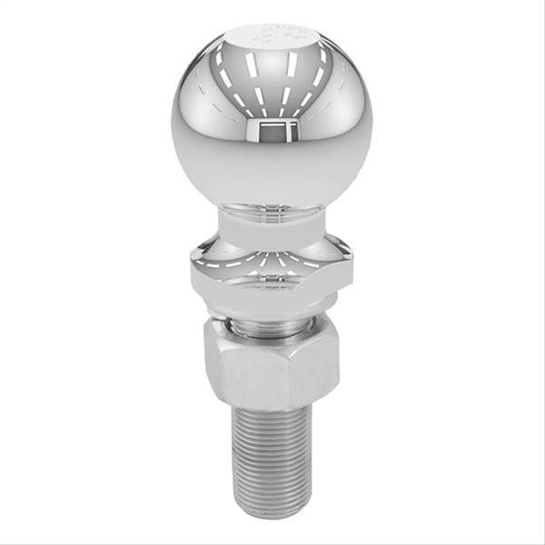 CURT Hitch Balls 40021 Ball, Chrome, 2 5/16 in. Ball, 1 in. Diameter Shank, 3 in. Length Shank, 6,000 lbs., Each
