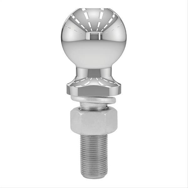 CURT Hitch Balls 40021 Ball, Chrome, 2 5/16 in. Ball, 1 in. Diameter Shank, 3 in. Length Shank, 6,000 lbs., Each thumbnail 2