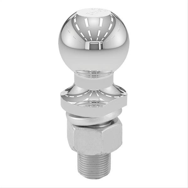 CURT Hitch Balls 40038 Ball, Chrome, 2 in. Ball, 1 in. Diameter Shank, 2.250 in. Length Shank, 12,000 lbs., Each