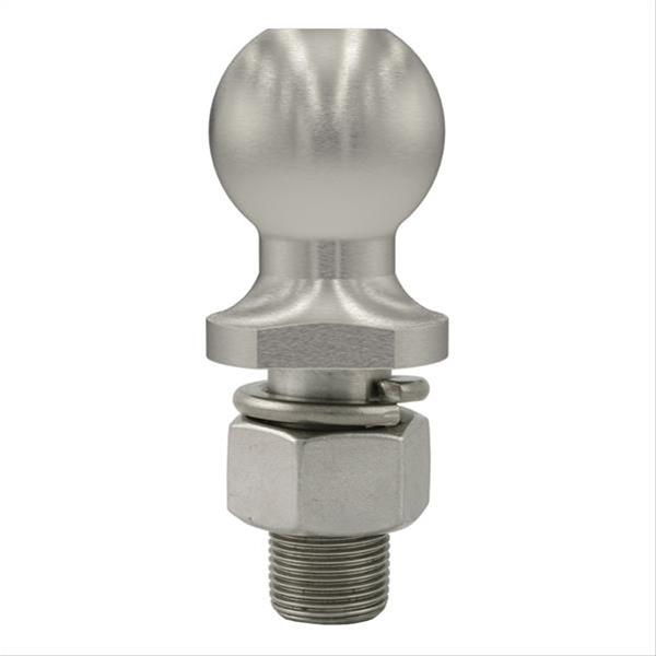 CURT Hitch Balls 40051 Ball, Stainless Steel, 1 7/8 in. Ball, 1 in. Diameter Shank, 2.125 in. Length Shank, 3,500 lbs., Each