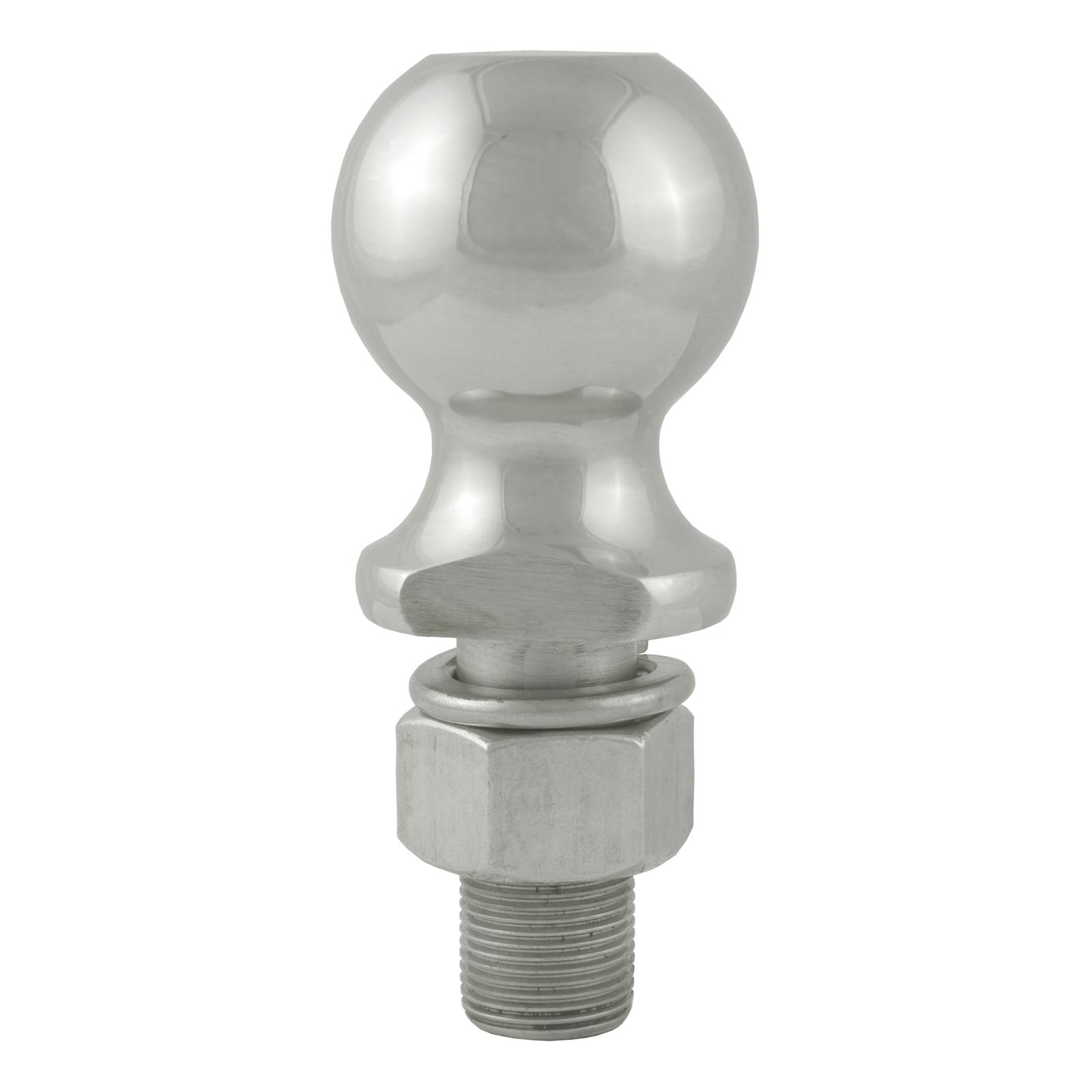 CURT Hitch Balls 40054 Ball, Stainless Steel, 2 5/16 in. Ball, 1 in. Diameter Shank, 2.125 in. Length Shank, 7,500 lbs., Each thumbnail 2