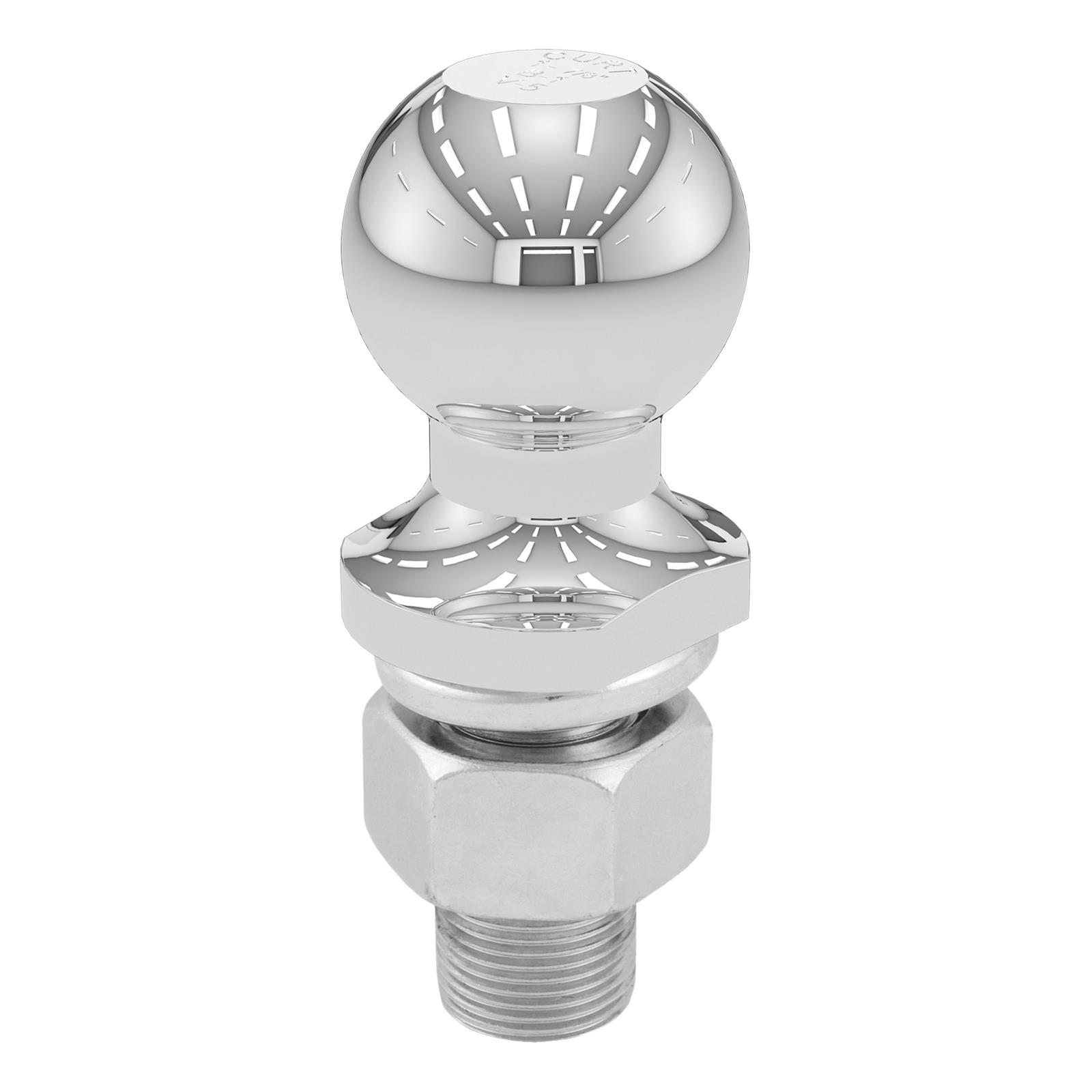 CURT Hitch Balls 40062 Ball, Chrome, 1 7/8 in. Ball, 1 in. Diameter Shank, 2.125 in. Length Shank, 3,500 lbs., Each