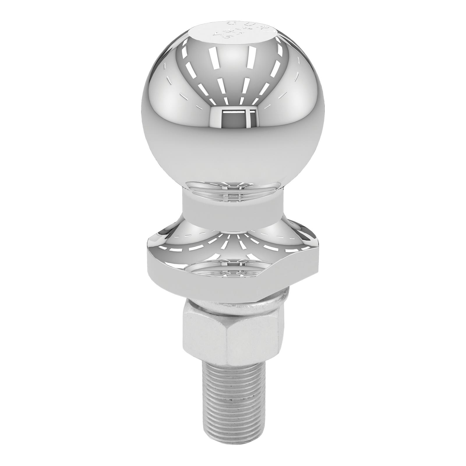 CURT Hitch Balls 40065 Ball, Chrome, 2 in. Ball, 0.750 in. Diameter Shank, 2.125 in. Length Shank, 3,500 lbs., Each