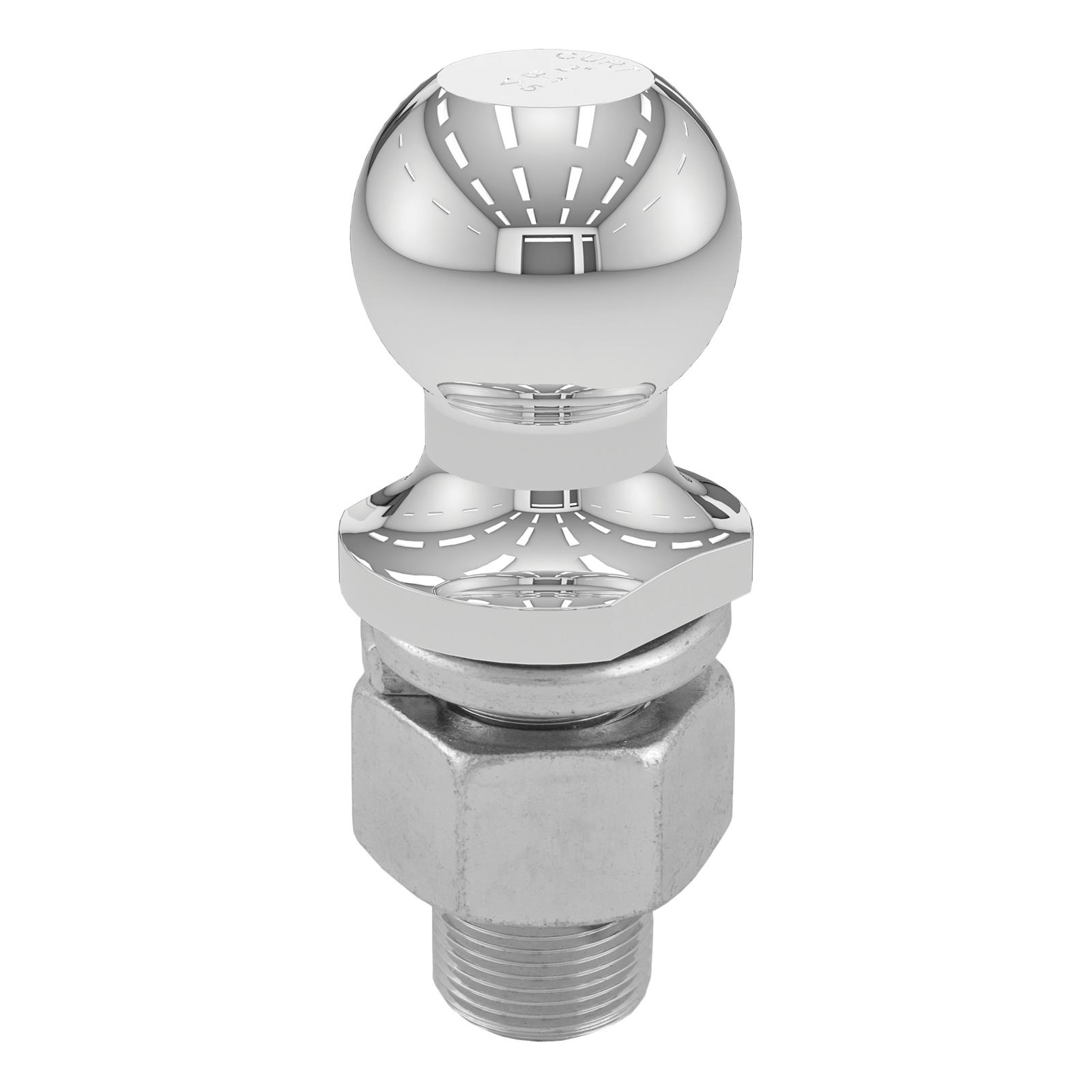 CURT Hitch Balls 40069 Ball, Chrome, 2 in. Ball, 1.250 in. Diameter Shank, 2.625 in. Length Shank, 10,000 lbs., Each