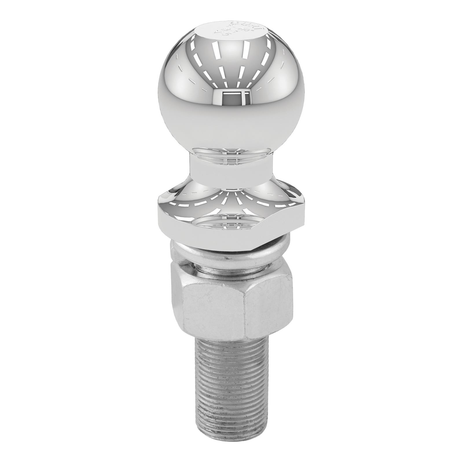 CURT Hitch Balls 40072 Ball, Chrome, 1 7/8 in. Ball, 1 in. Diameter Shank, 3 in. Length Shank, 3,500 lbs., Each
