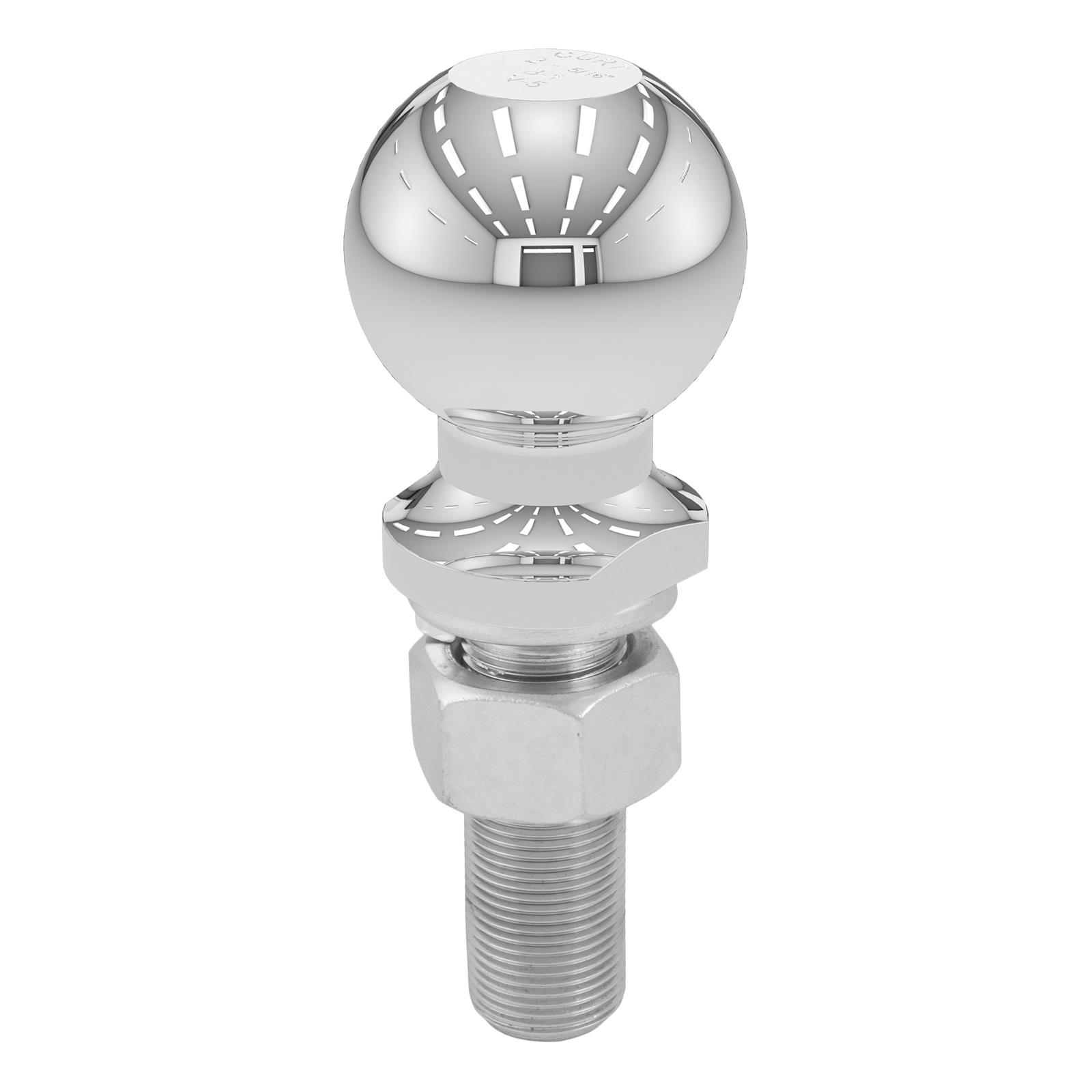 CURT Hitch Balls 40075 Ball, Chrome, 2 5/16 in. Ball, 1 in. Diameter Shank, 3 in. Length Shank, 6,000 lbs., Each