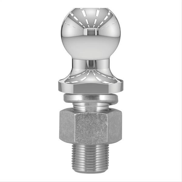 CURT Hitch Balls 40090 Ball, Chrome, 2 in. Ball, 1.250 in. Diameter Shank, 2.625 in. Length Shank, 10,000 lbs., Each thumbnail 2