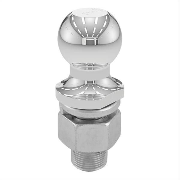 CURT Hitch Balls 40090 Ball, Chrome, 2 in. Ball, 1.250 in. Diameter Shank, 2.625 in. Length Shank, 10,000 lbs., Each