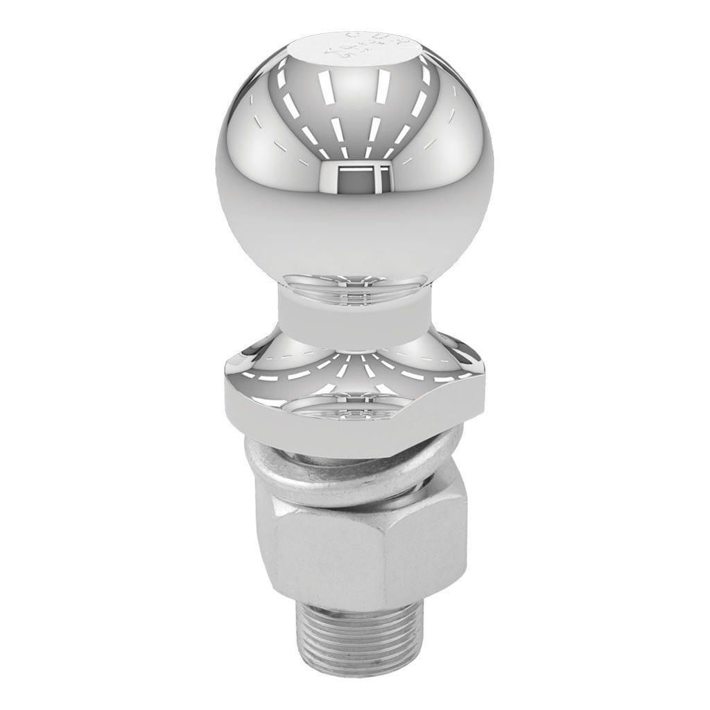 CURT Hitch Balls 40166 Ball, 2 in., 1.000 in. Shank Diameter, 2.125 in. Shank Length, 6,000 lbs. Capacity, Steel, Chrome, Each thumbnail 3