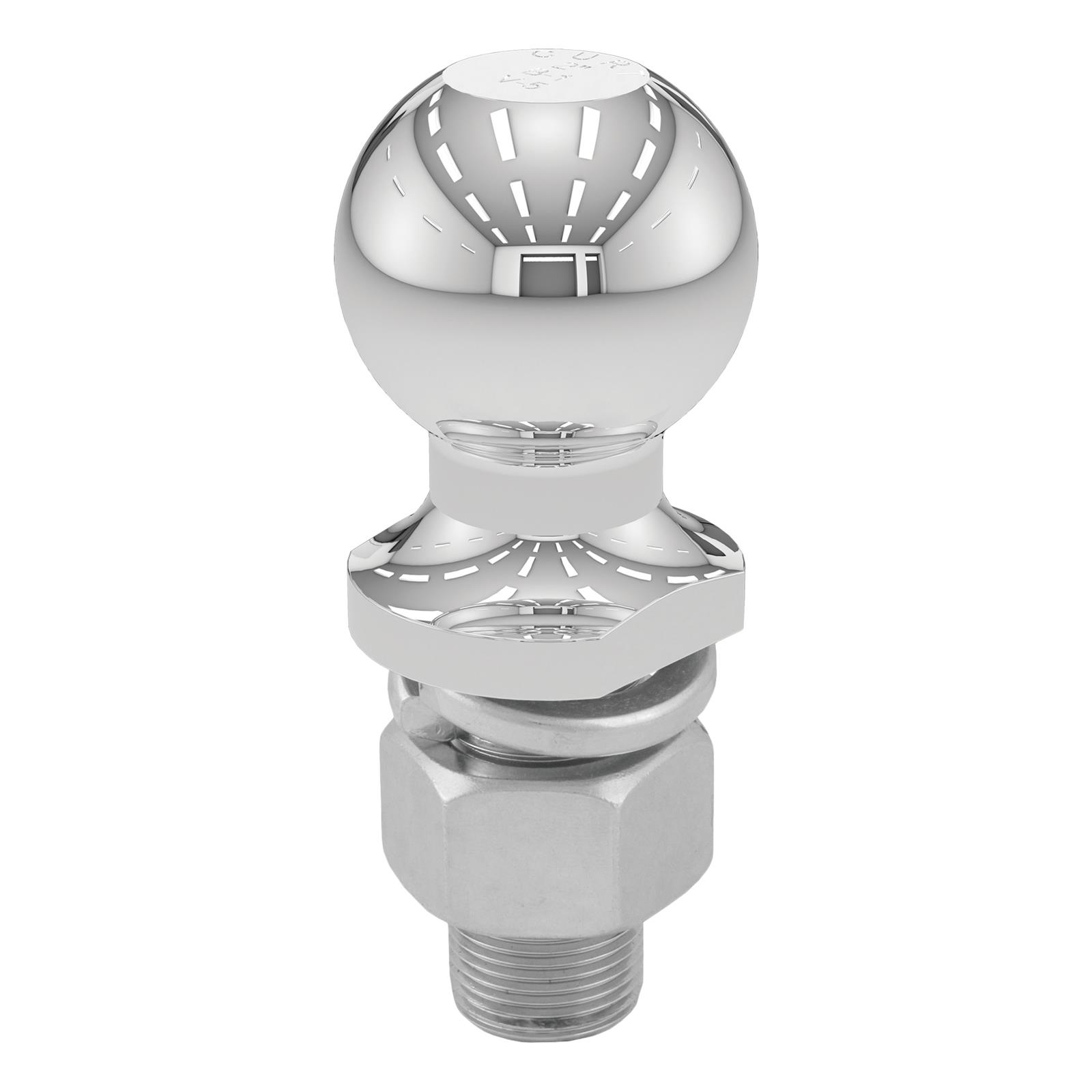 Curt Manufacturing Hitch Balls 40170 Trailer Ball, 2" Trailer Ball (1" x 2-1/8" Shank, 7,500 lbs., Chrome, Packaged) thumbnail 4