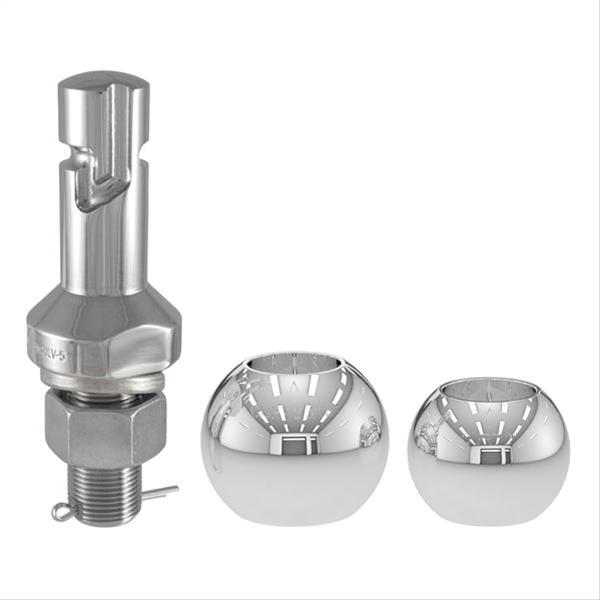 CURT Hitch Balls 42280 ball, Steel, Chrome, 1.00 in. Shank, 2 in. Ball, 2 5/16 in. Ball, Kit thumbnail 3