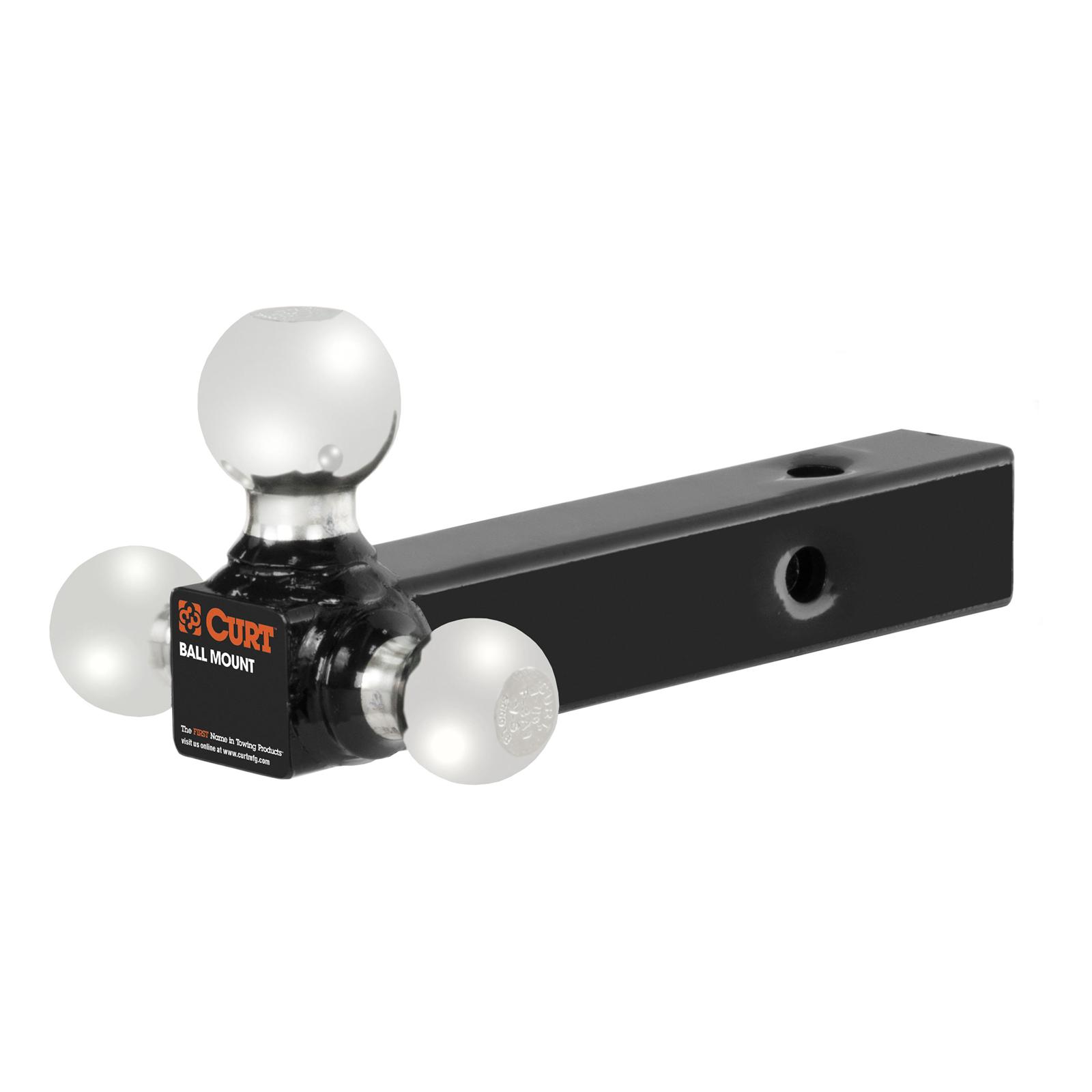 Curt Manufacturing Receiver Hitch Ball Mounts 45001 Mount, Adjustable Tri-Ball Replacement, Each