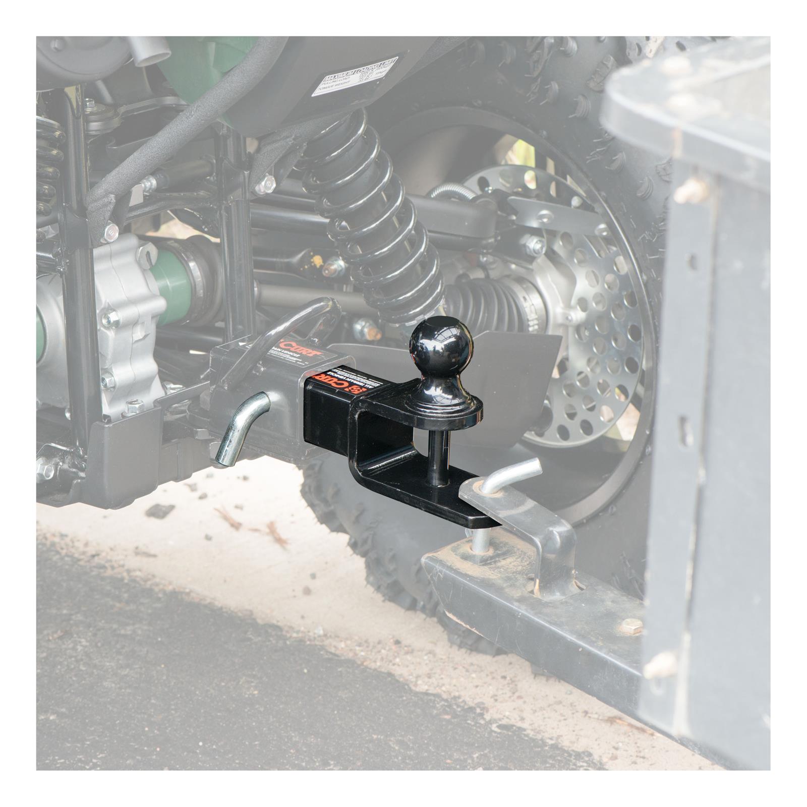 CURT 3-In-1 Ball Mounts 45005 Receiver Hitch Mount, 3-in-1, 2 in. Square Style,1 7/8 in. Ball, Black Powdercoated, Each thumbnail 7