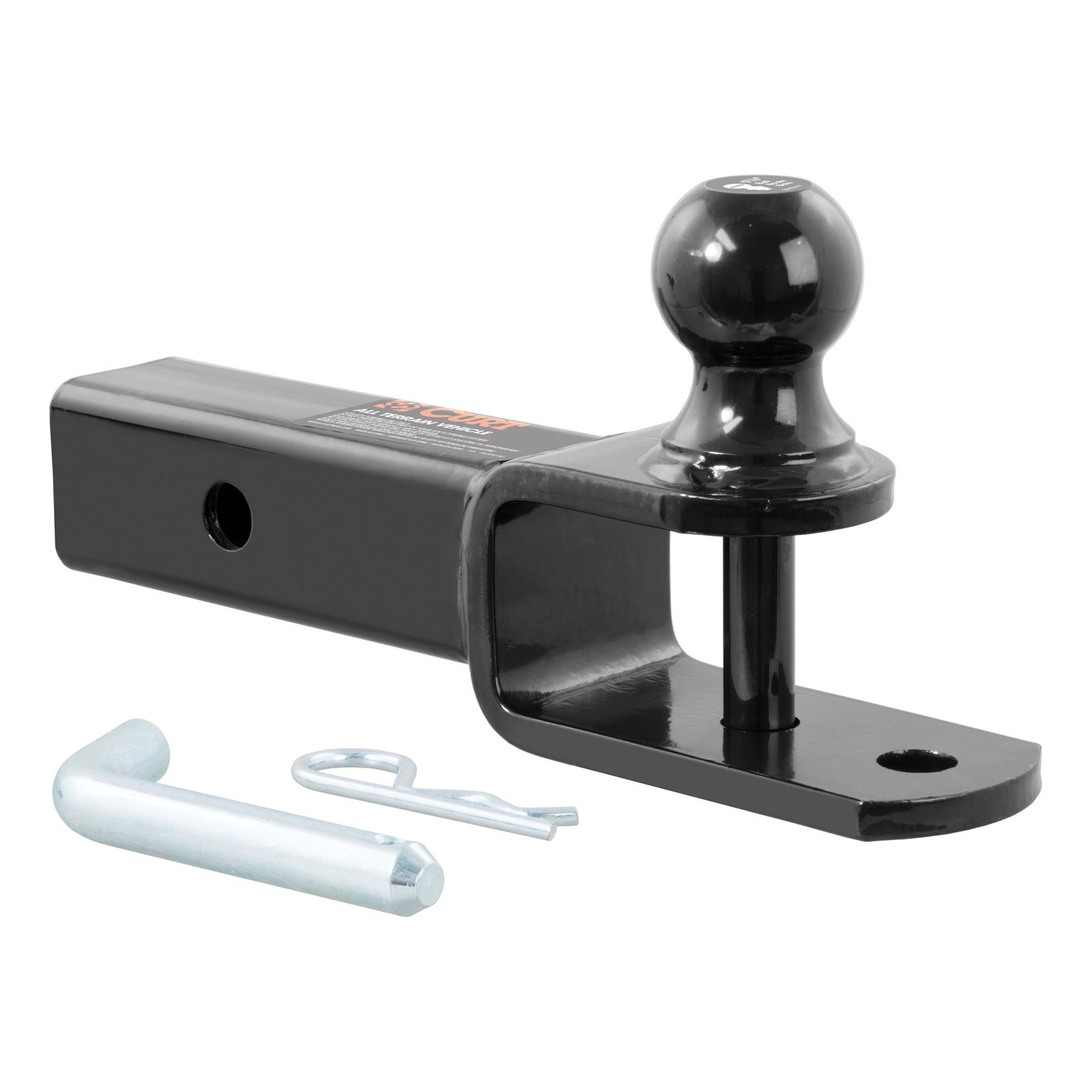 CURT 3-In-1 Ball Mounts 45005 Receiver Hitch Mount, 3-in-1, 2 in. Square Style,1 7/8 in. Ball, Black Powdercoated, Each thumbnail 2