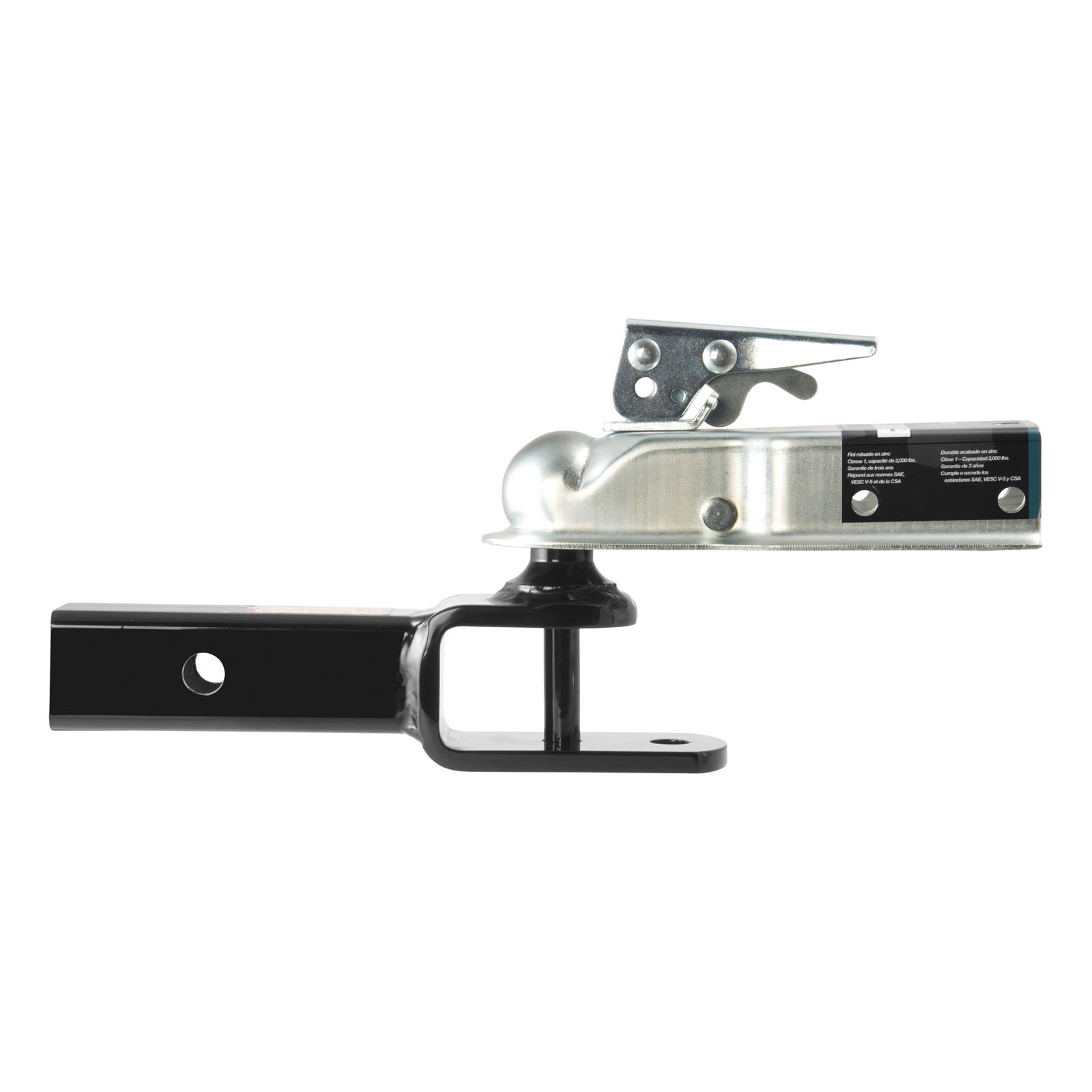 CURT 3-In-1 Ball Mounts 45005 Receiver Hitch Mount, 3-in-1, 2 in. Square Style,1 7/8 in. Ball, Black Powdercoated, Each thumbnail 4