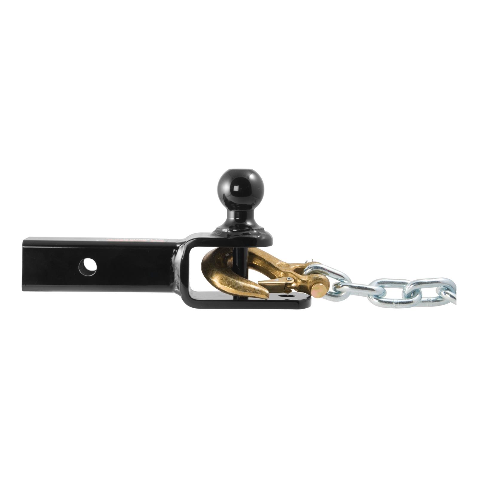 CURT 3-In-1 Ball Mounts 45005 Receiver Hitch Mount, 3-in-1, 2 in. Square Style,1 7/8 in. Ball, Black Powdercoated, Each thumbnail 6