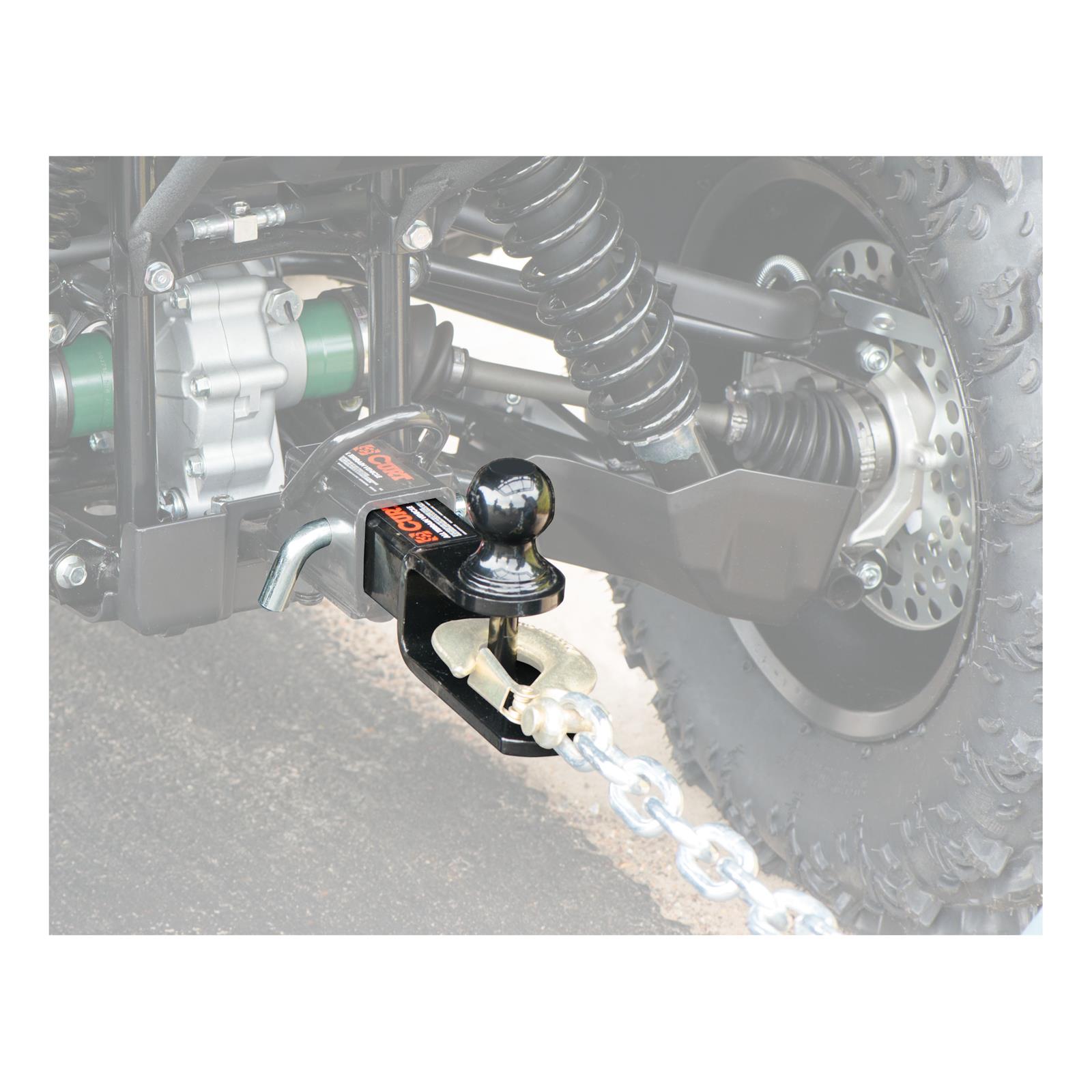 CURT 3-In-1 Ball Mounts 45005 Receiver Hitch Mount, 3-in-1, 2 in. Square Style,1 7/8 in. Ball, Black Powdercoated, Each thumbnail 5
