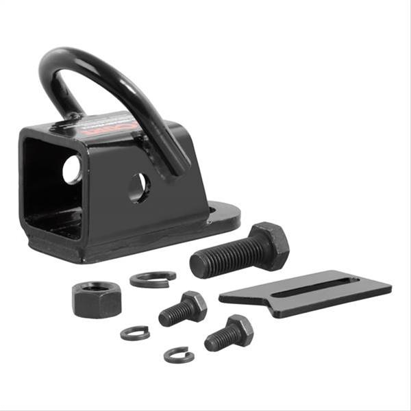 CURT Bolt-On ATV Adapters 45006 Hitch, Adapter, Rear, 2 in. Square Style, Black Powdercoated, Each