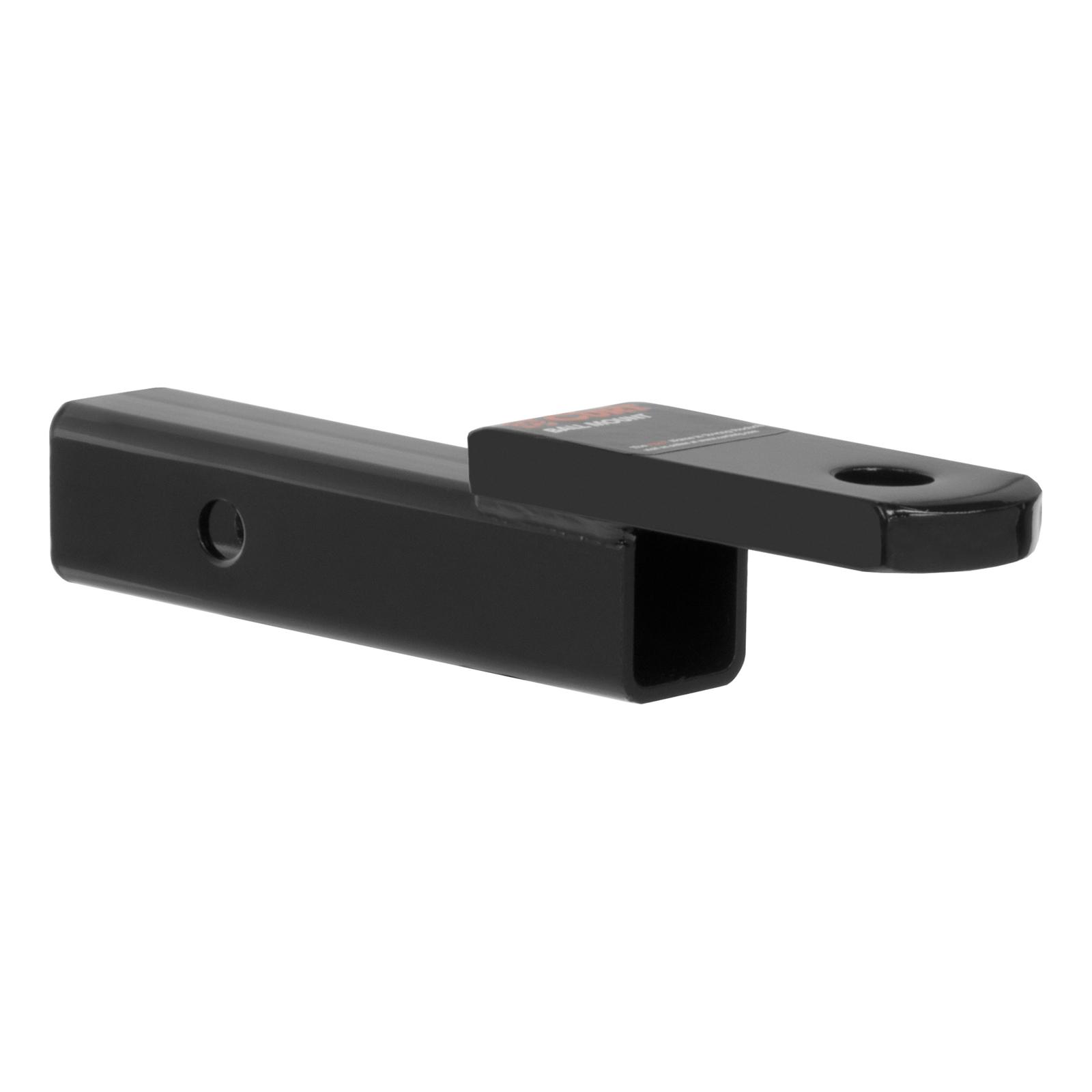CURT Powdercoated Ball Mounts 45011 Receiver Hitch Mount, Steel, Black, 2 in. Square, 2 in. Drop, .750 in Rise, 8.25 in Length, Each thumbnail 2