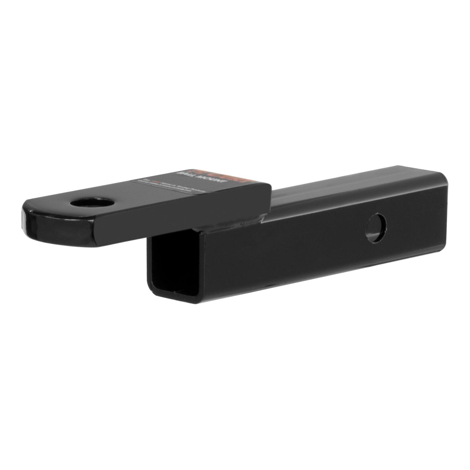 CURT Powdercoated Ball Mounts 45011 Receiver Hitch Mount, Steel, Black, 2 in. Square, 2 in. Drop, .750 in Rise, 8.25 in Length, Each