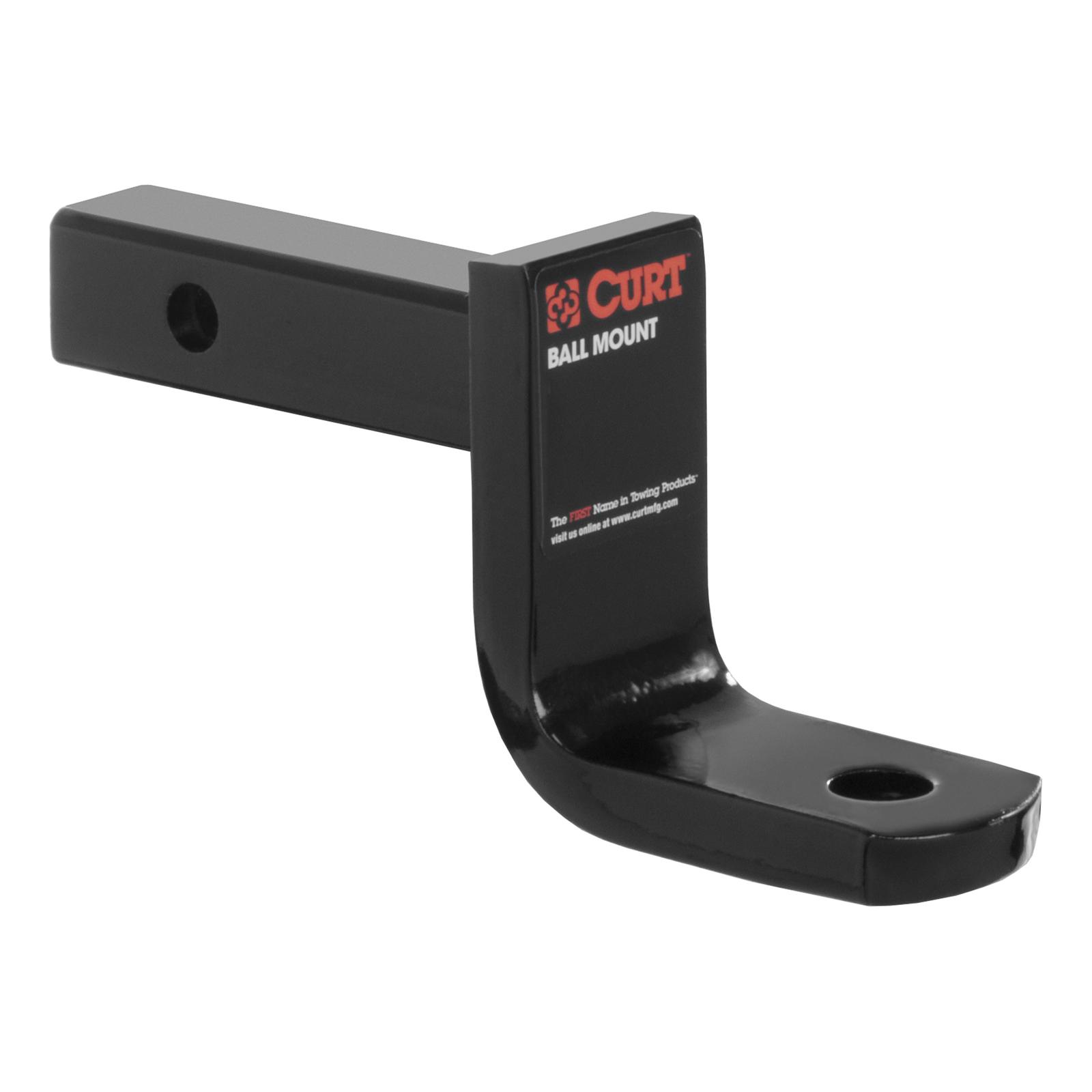 CURT Powdercoated Ball Mounts 45017 Receiver Hitch Mount, Mount, 6 1/4 in. Length thumbnail 2