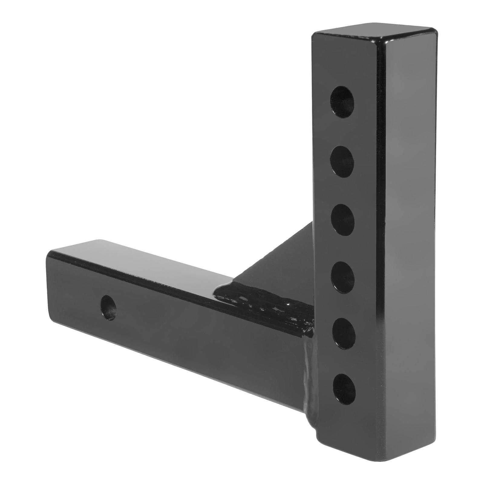 CURT Adjustable Ball Mounts 45059 Receiver Hitch Mount, Adjustable, 2 in. Square, 5 3/4 in. Drop, 5 3/4 in. Rise, Steel, Black Powdercoated, Each thumbnail 4