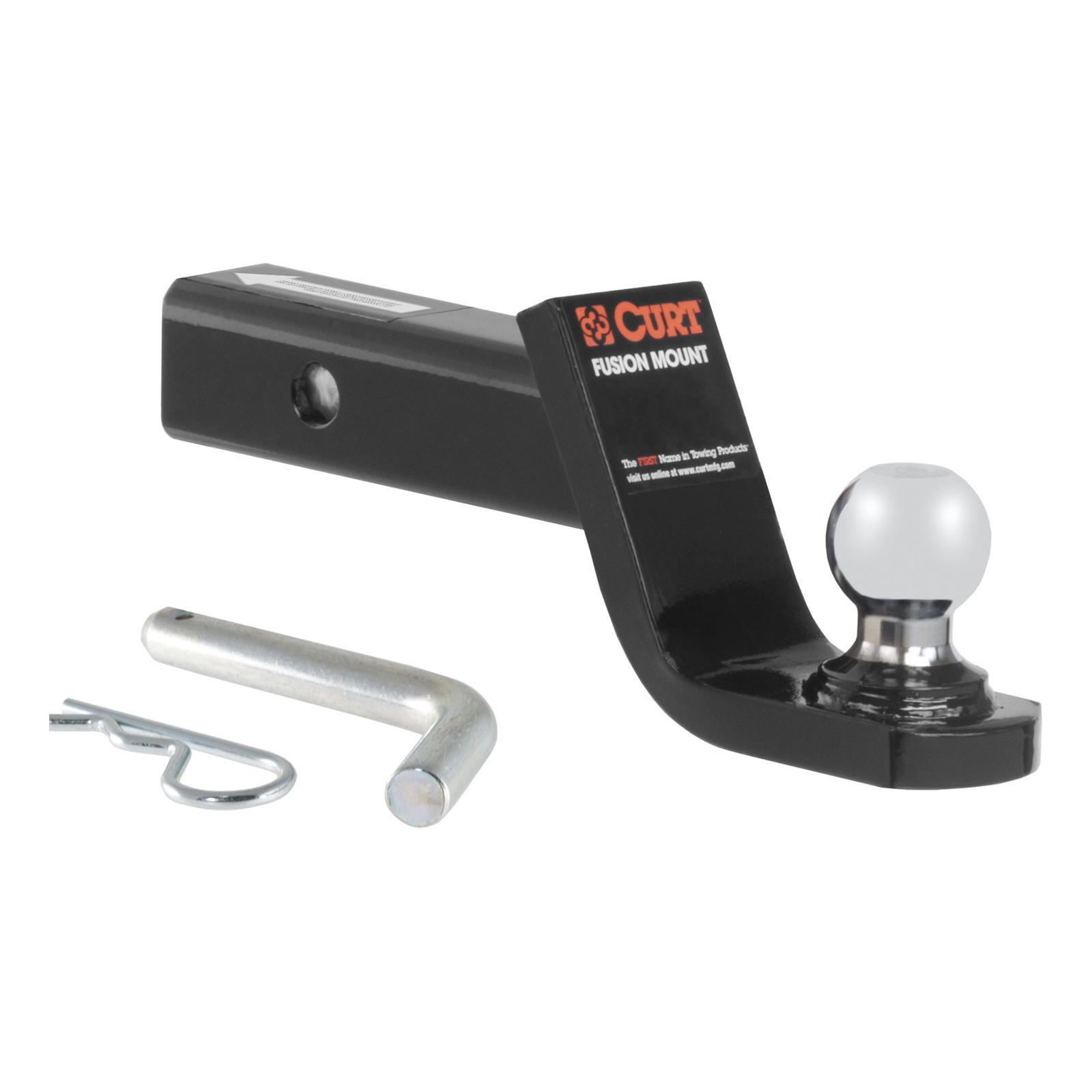 CURT Fusion Mount Ball Mounts 45151 Receiver Hitch Mount, Mount, 4 in. Drop, 1 7/8 in. Ball, Each thumbnail 2