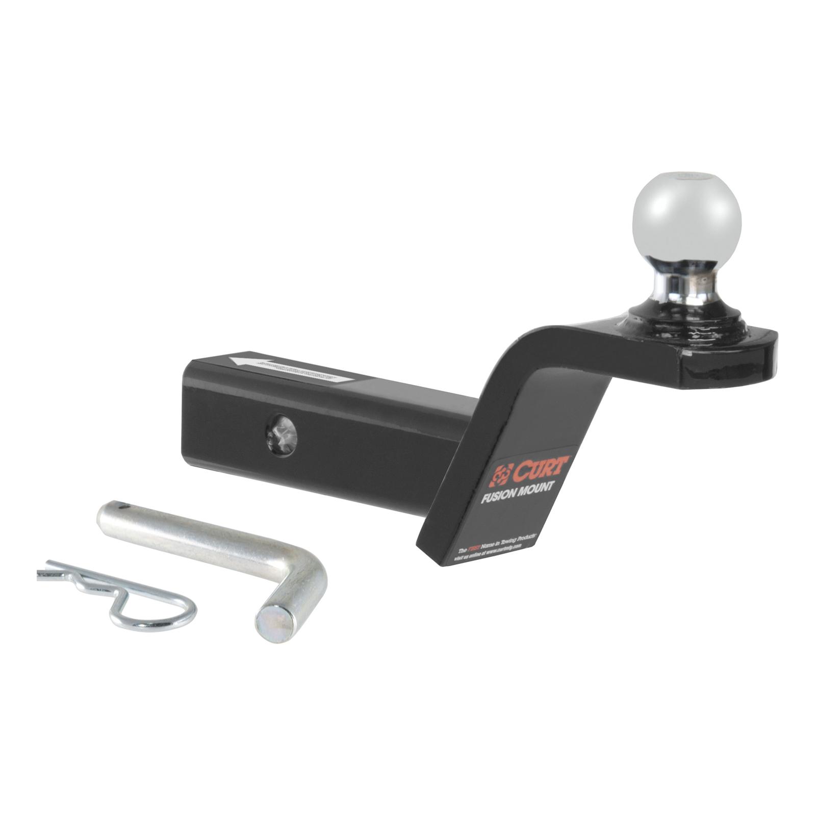 CURT Fusion Mount Ball Mounts 45152 Receiver Hitch Mount, Mount, 2 in. Rise, 1 7/8 in. Ball, Each thumbnail 2