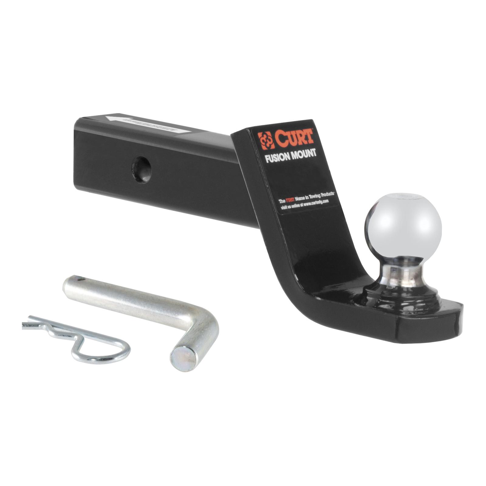 CURT Fusion Mount Ball Mounts 45154 Receiver Hitch Mount, Mount, 4 in. Drop, 2 in. Ball, Each thumbnail 2