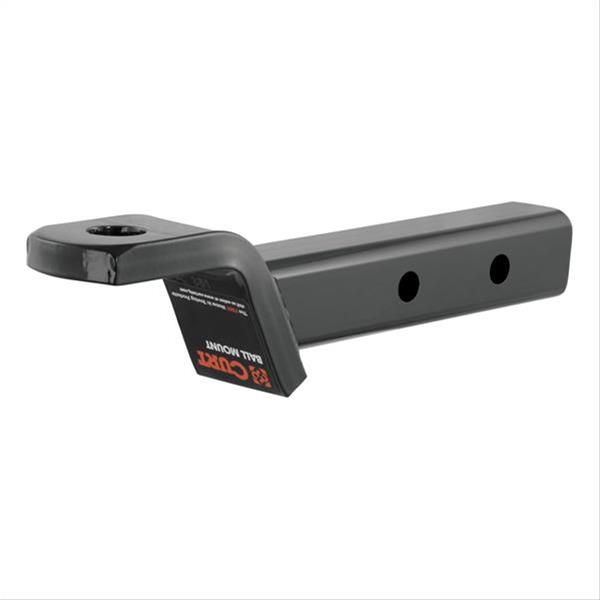 CURT Dual-Length Ball Mounts 45220 Receiver Hitch Mount, Black, 2 in. Square, 2 in. Drop, .750 in. Rise, 7.50 in. or 10.50 in. Length, Each thumbnail 3