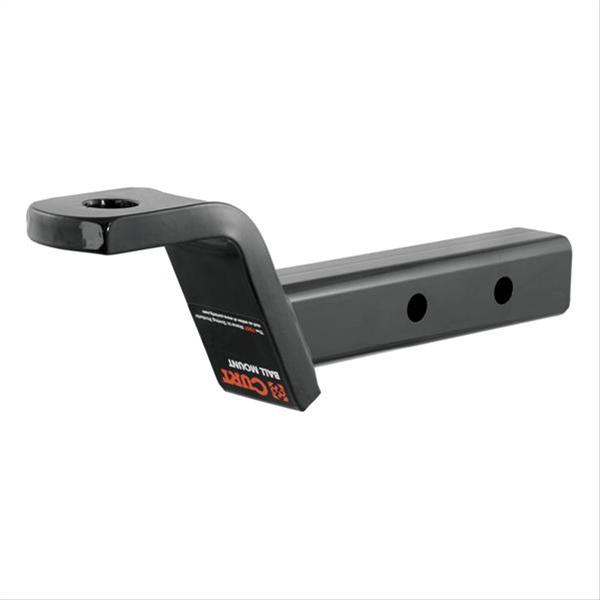 CURT Dual-Length Ball Mounts 45230 Receiver Hitch Mount, Black, 2 in. Square, 4 in. Drop, 2 in. Rise, 8.125 in. or 11.125 in.Length, Each thumbnail 3