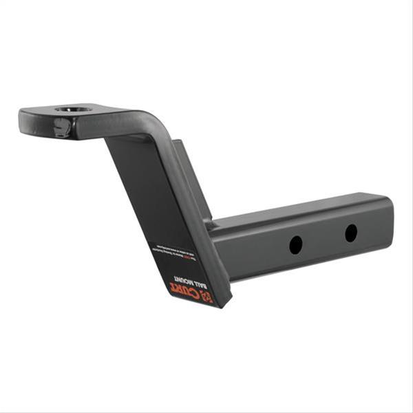 CURT Dual-Length Ball Mounts 45240 Receiver Hitch Mount, Black, 2 in. Square, 6 in. Drop, 4 in. Rise, 9.250 in. or 12.250 in Length, Each thumbnail 3