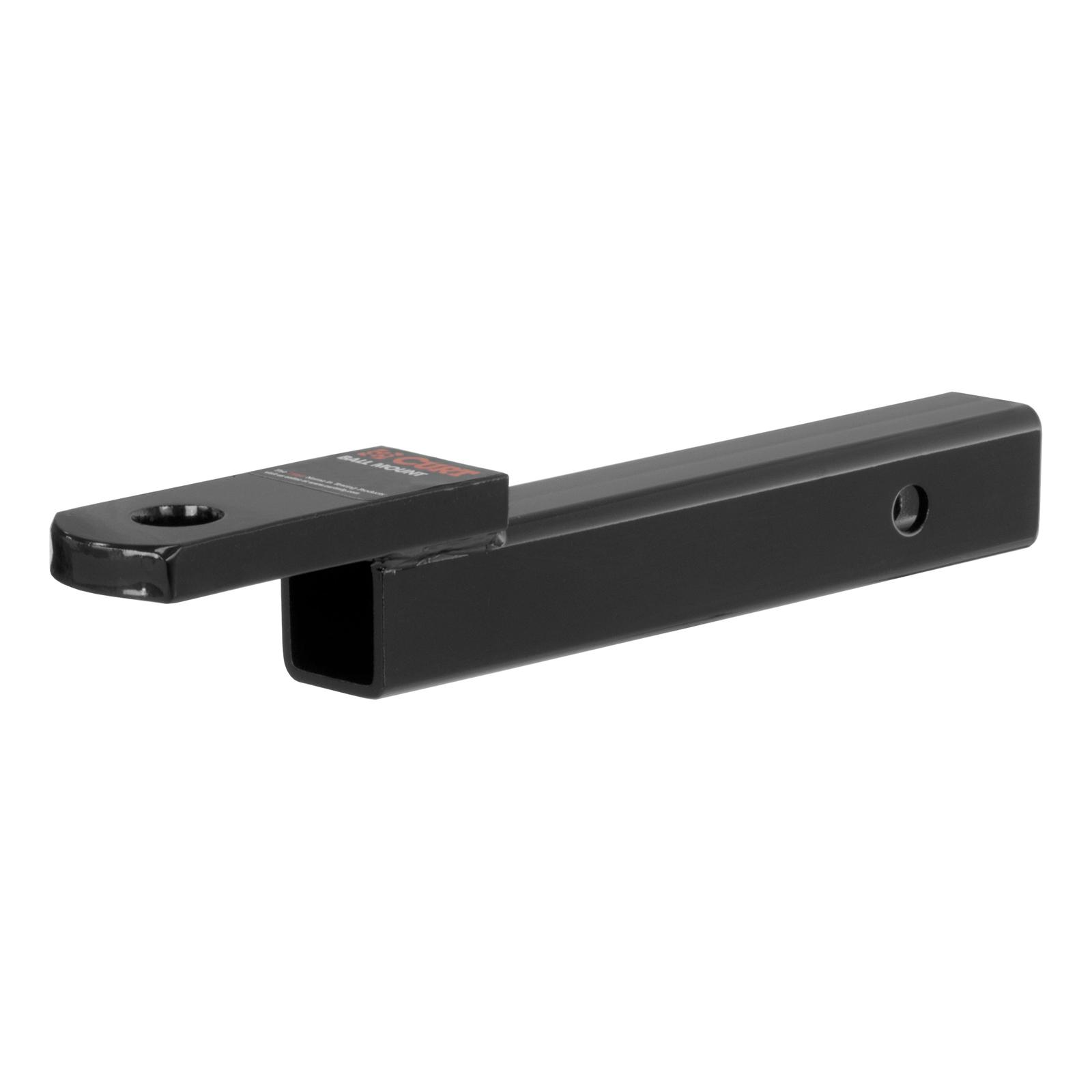 CURT Powdercoated Ball Mounts 45250 Receiver Hitch Mount, Steel, Black, 2 in. Square, 2 in. Drop, .75 in. Rise, 12.25 in. Length, Each thumbnail 2