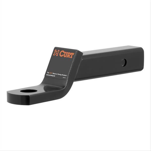 CURT Powdercoated Ball Mounts 45310 Mount, 2 in. Receiver, 2 in. Drop, 1 in. Rise, Steel, Black Powdercoat, Each thumbnail 2