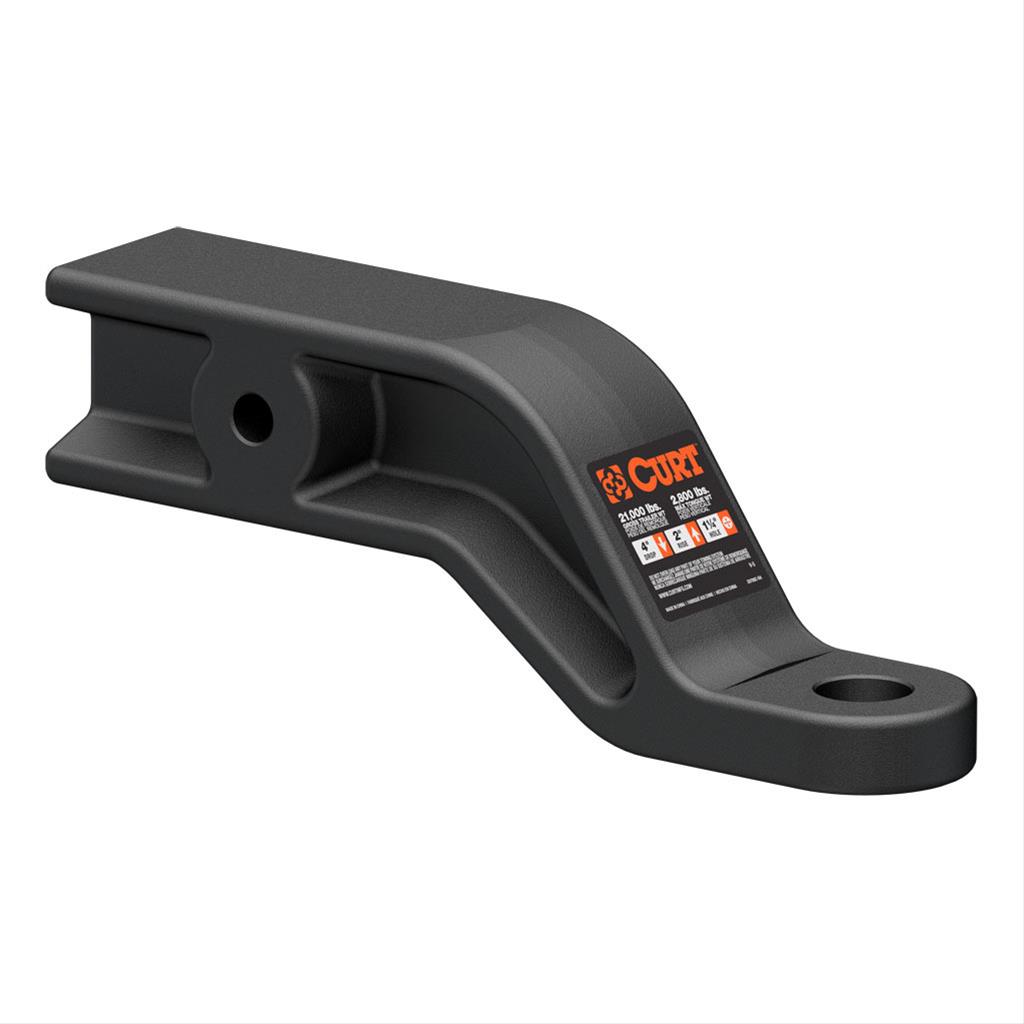 CURT Magnum One-Piece Forged Ball Mounts 45430 Receiver Hitch Mount, Carbide, 3 in. Square, 4 in. Drop, 2 in. Rise, 9 in. Length, Each thumbnail 2