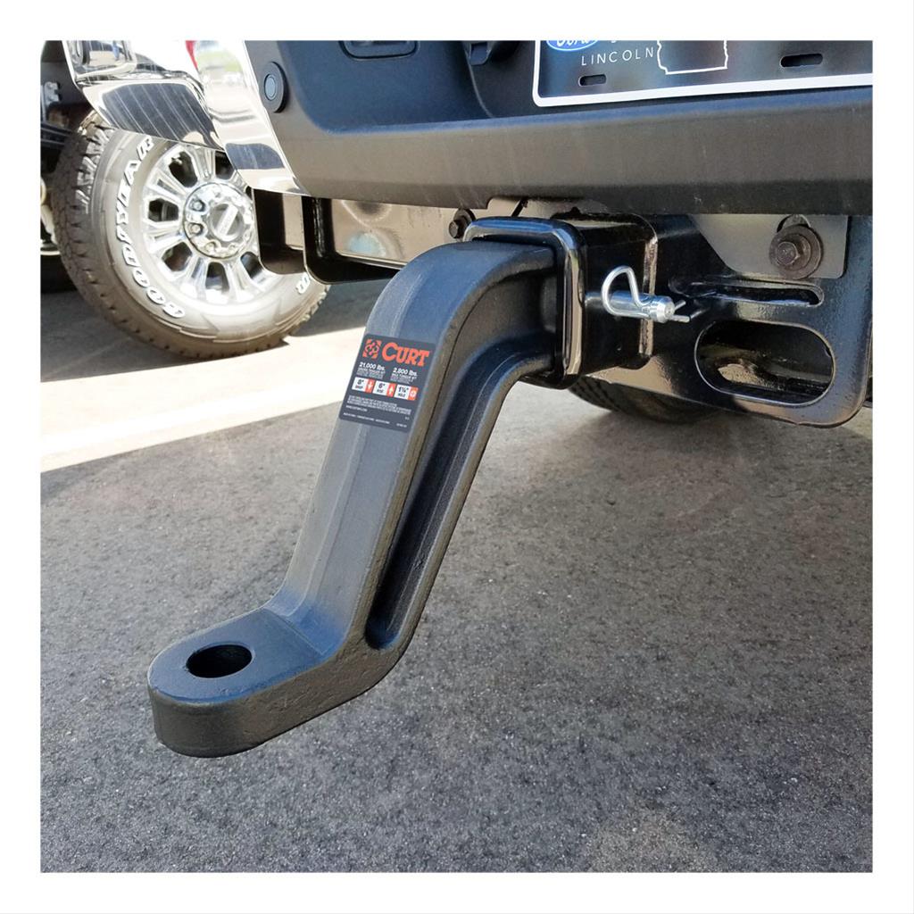 CURT Magnum One-Piece Forged Ball Mounts 45432 Receiver Hitch Mount, Carbide, 3 in. Square, 8 in. Drop, 6 in. Rise, 10.50 in. Length, Each thumbnail 5