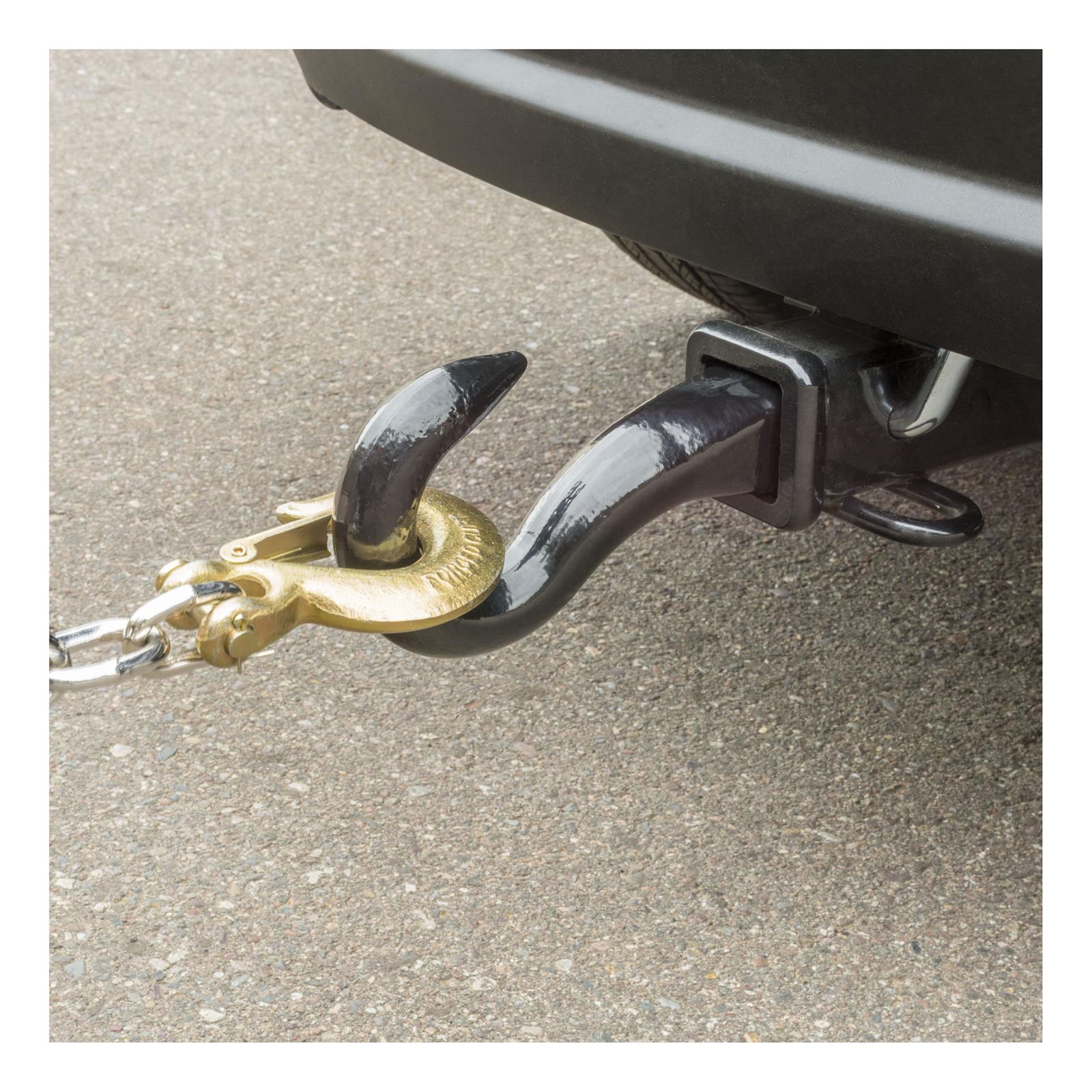 CURT Tow Hooks 45500 Hook, Steel, Black Powdercoated, 10.00 in. Overall Length, Fits 2 in. Receiver, Each thumbnail 5