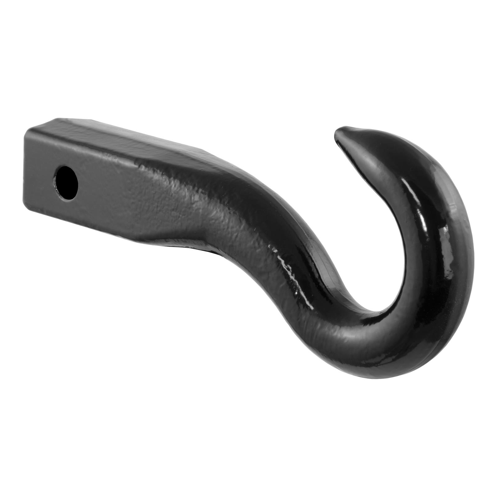 CURT Tow Hooks 45500 Hook, Steel, Black Powdercoated, 10.00 in. Overall Length, Fits 2 in. Receiver, Each thumbnail 3