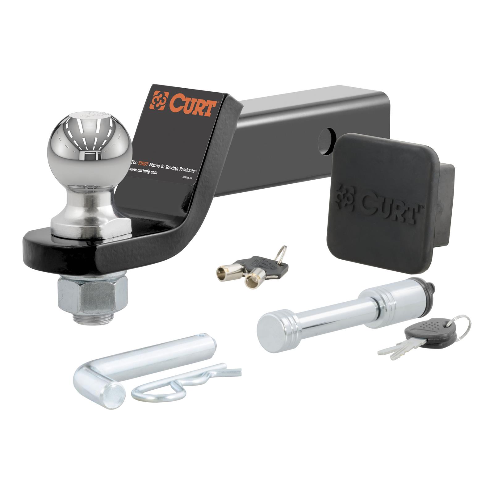 CURT Powdercoated Ball Mounts 45534 TOWING STARTER KIT