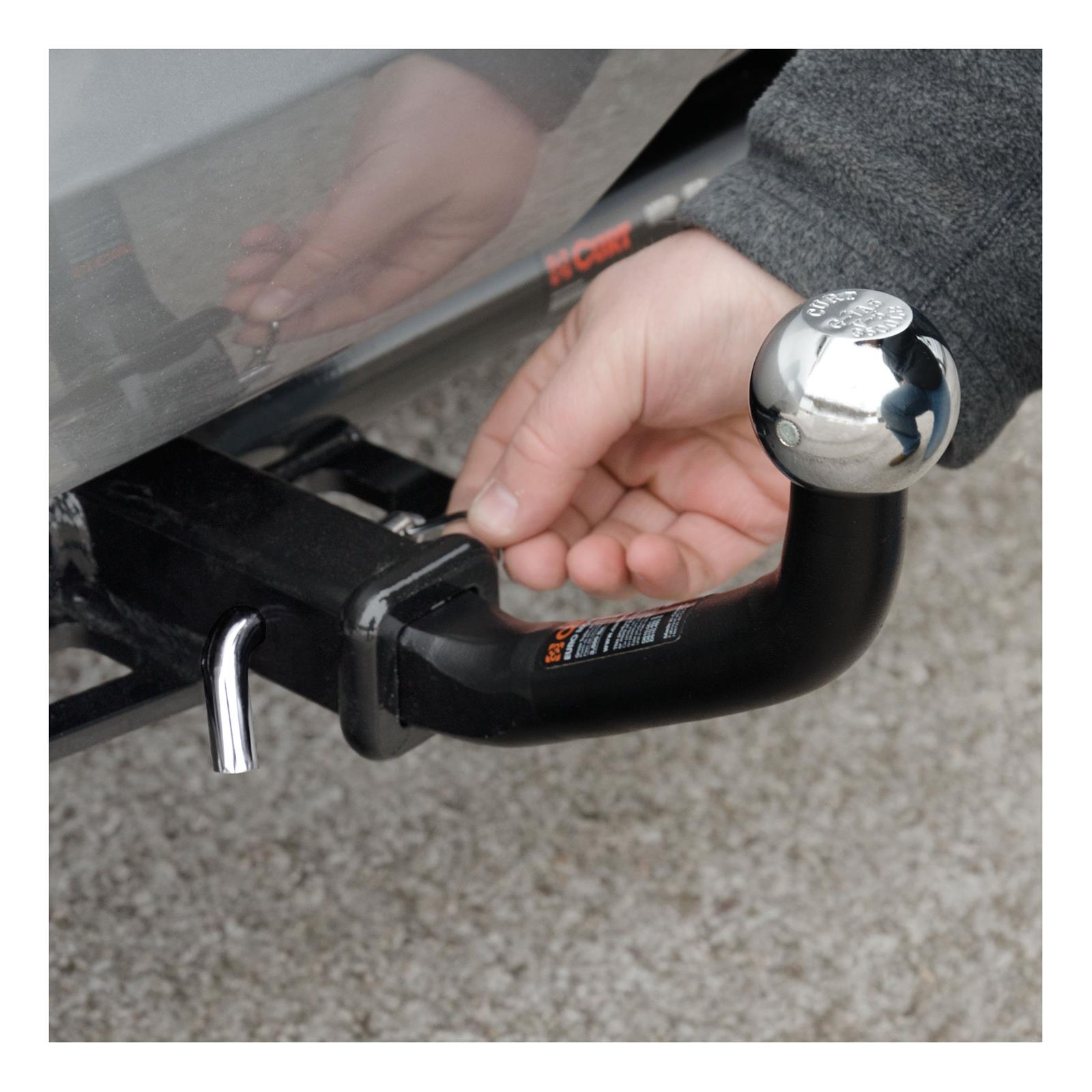 CURT Euro Ball Mounts 45571 Receiver Hitch Mount, Mount, 4 5/8 in. Rise, 1 7/8 in. Ball, Each thumbnail 3