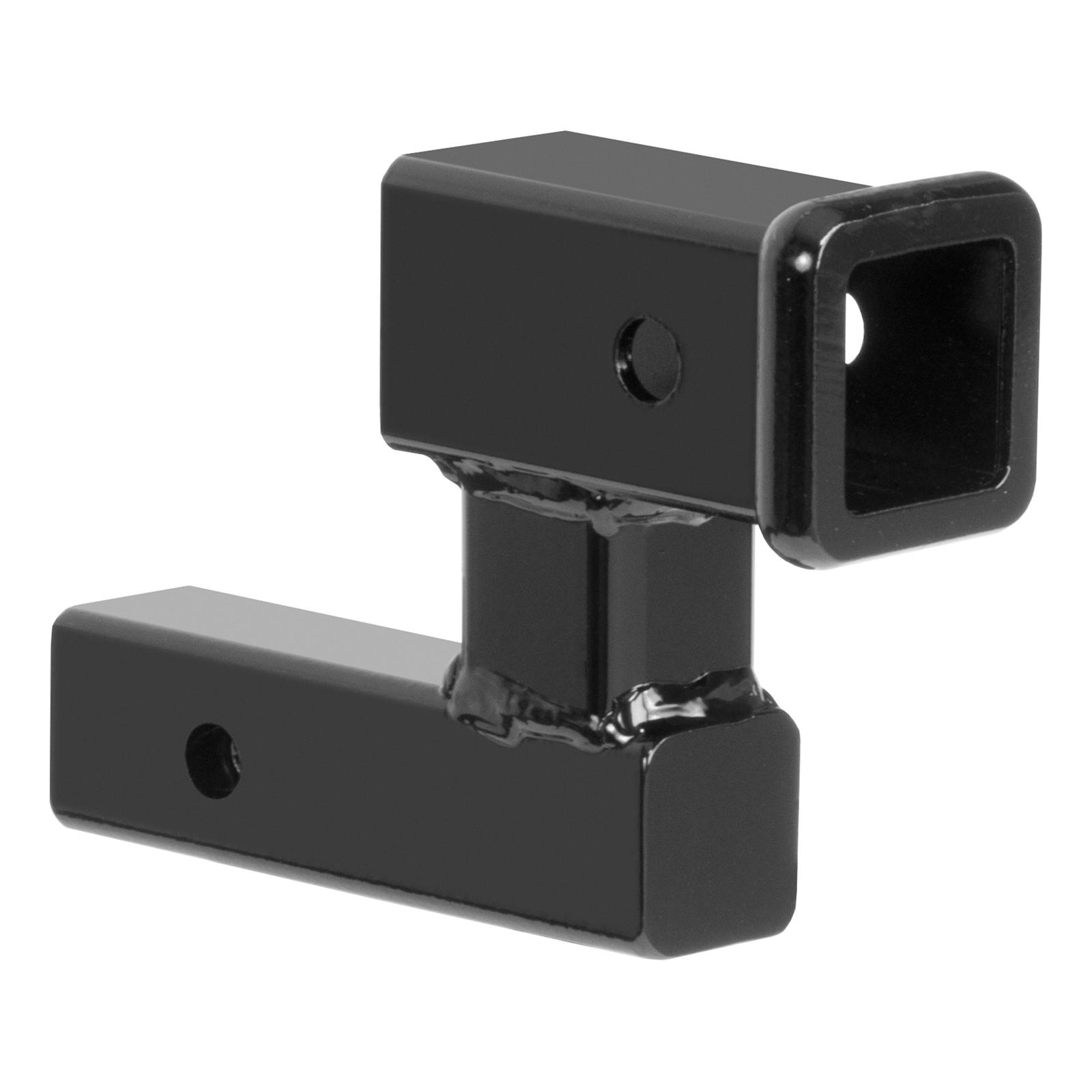CURT Raised Receiver Adapters 45794 Hitch Adapter, Steel, Black, 2 in. Size, 4.25 in. Height, 5.25 in. Length, Each
