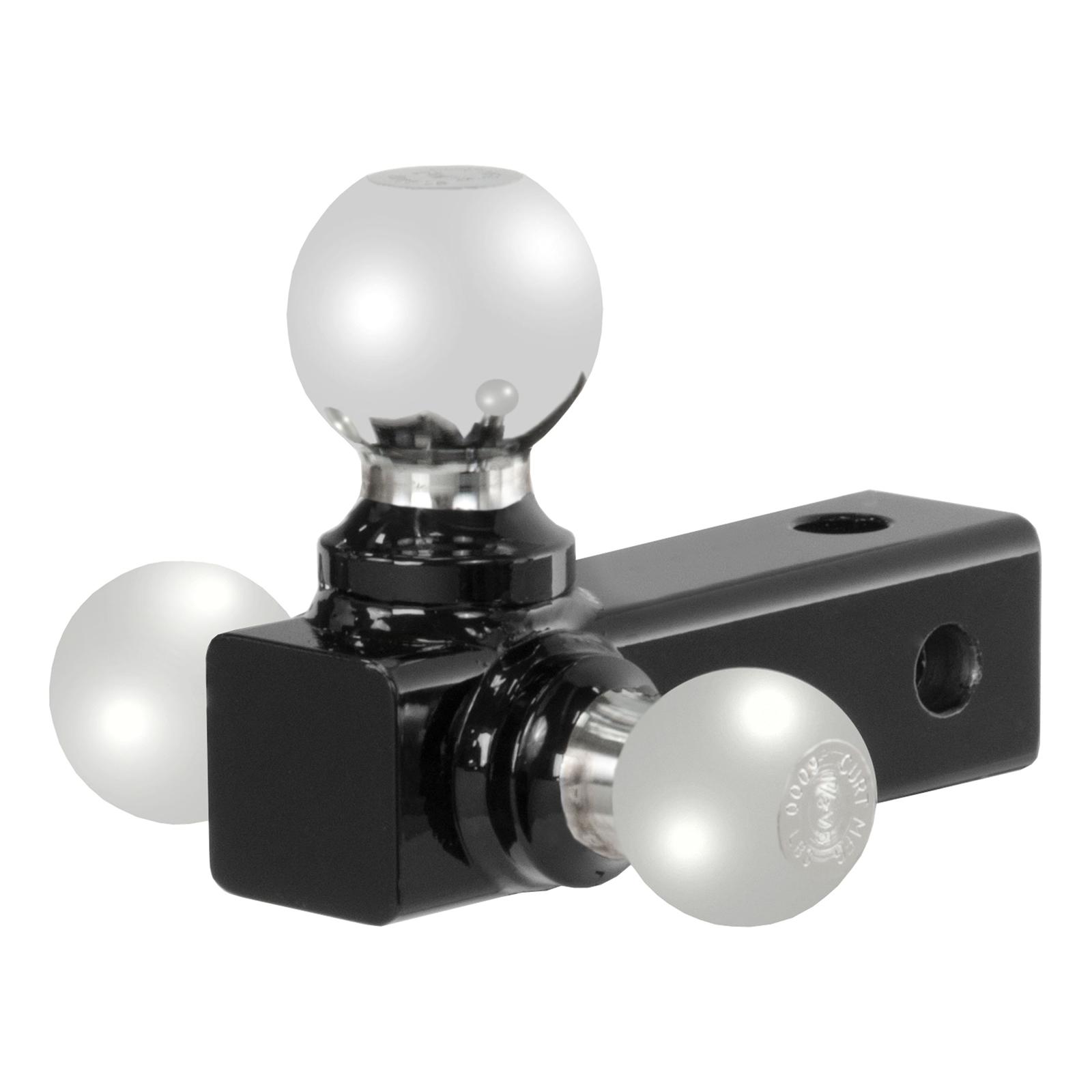 CURT Triple Ball Mounts 45800 Receiver Hitch Mount, Adjustable Tri-Ball Replacement, Each thumbnail 2