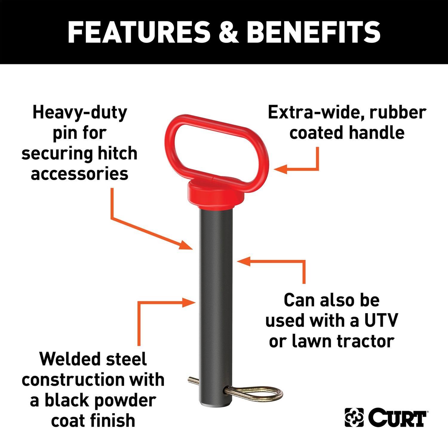 Curt Manufacturing Clevis Pins 45803 Pin 1Inch thumbnail 5
