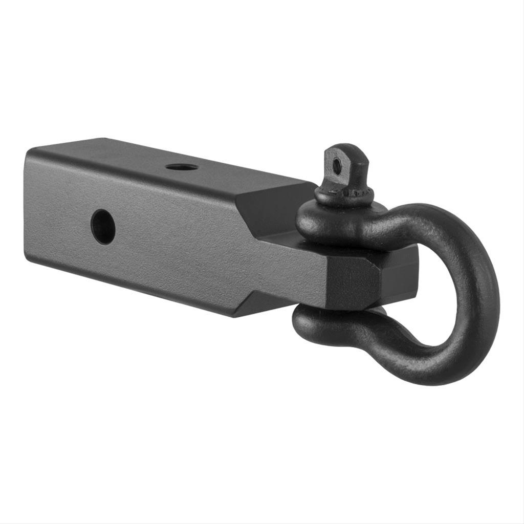 CURT Receiver Hitch D-Ring Shackle Mounts 45831 Tow Hook, Clevis, D Ring, 19mm, For 2.5 in. Receivers, Black Powdercoated, Each thumbnail 3