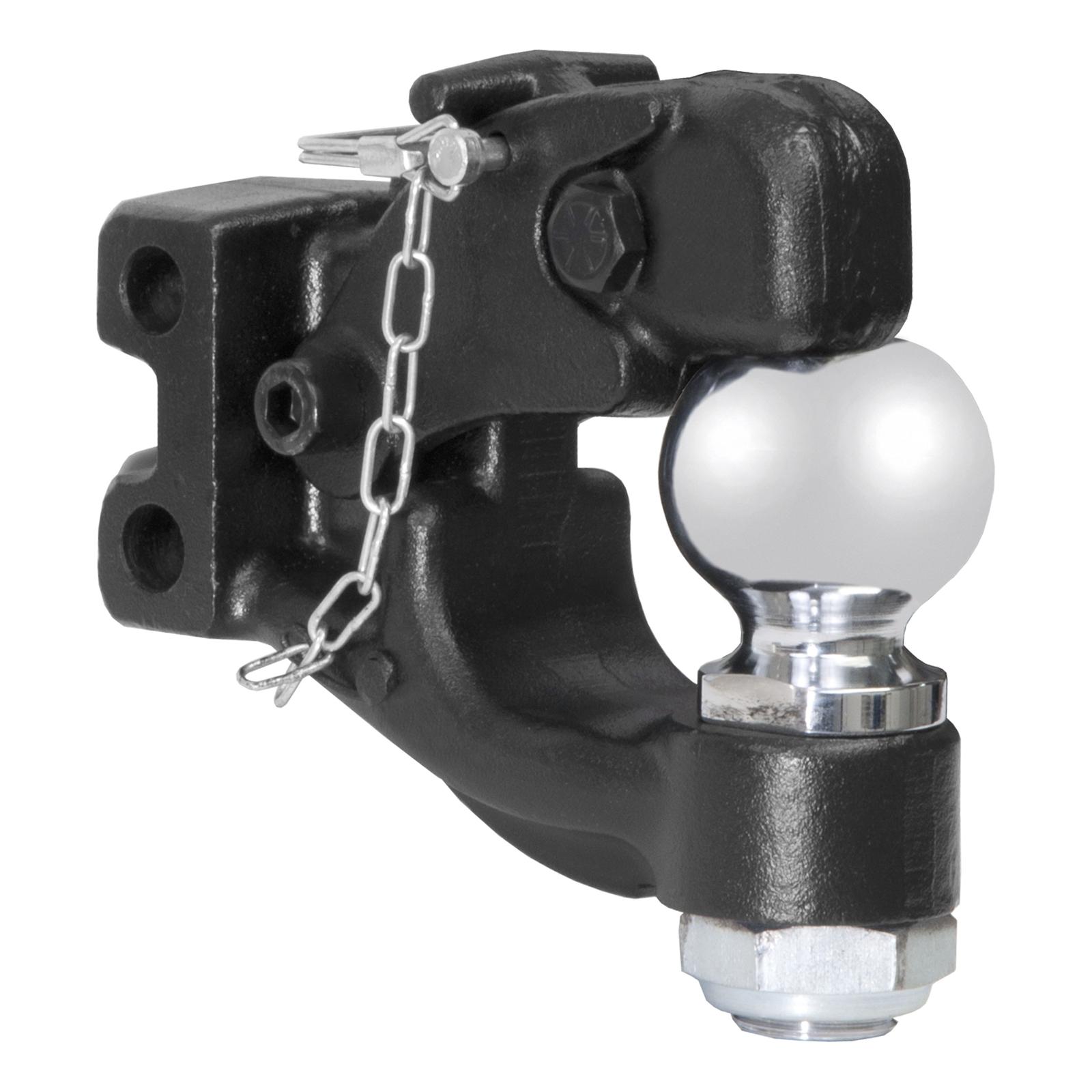 CURT Combination Ball/Pintle Hooks 45920 Pintle Hitch, Ball and Pintle Hook, Channel Mount, 13,000 lbs. GTW, 2 5/16 in. Hitch Ball Diameter, Each thumbnail 2