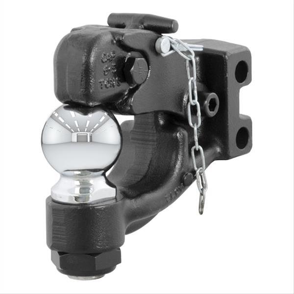 CURT Combination Ball/Pintle Hooks 45922 Ball & Pintle Combo, Channel Mount, For 45902, Each