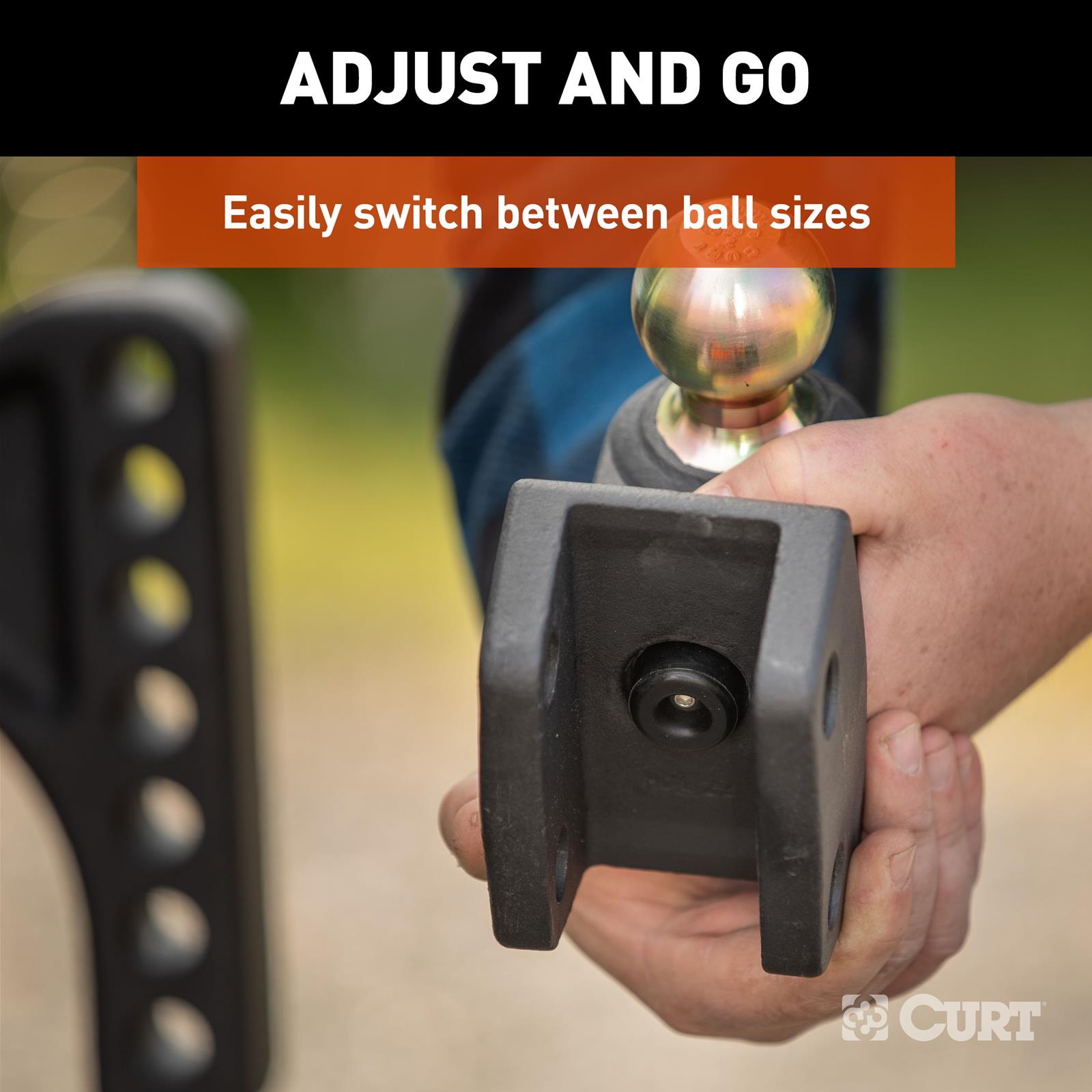 Curt Manufacturing Receiver Hitch Ball Mounts 45934 Dual Attachment thumbnail 5