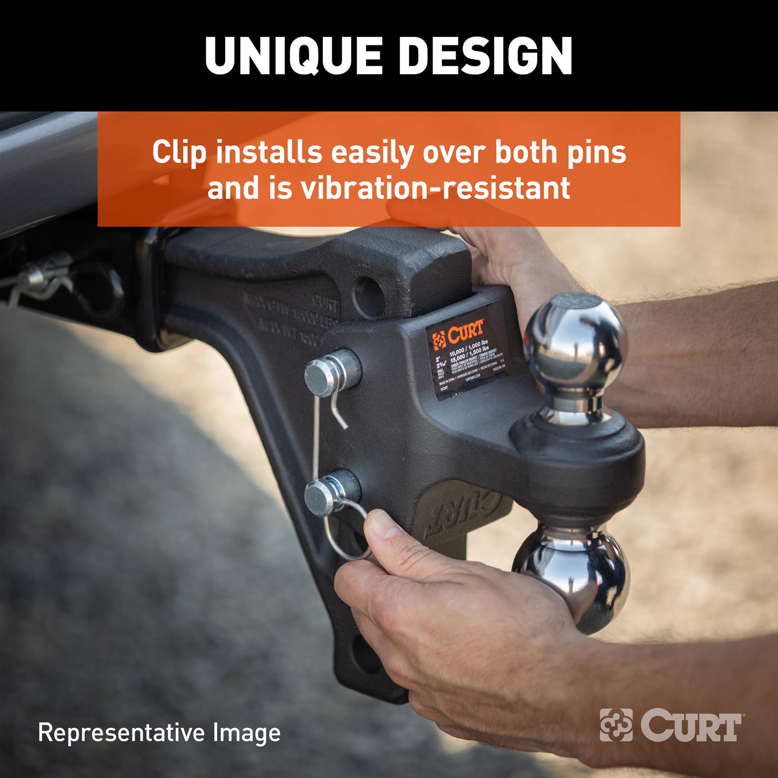 Curt Manufacturing Receiver Hitches 45937 Adjustable Hitch thumbnail 4
