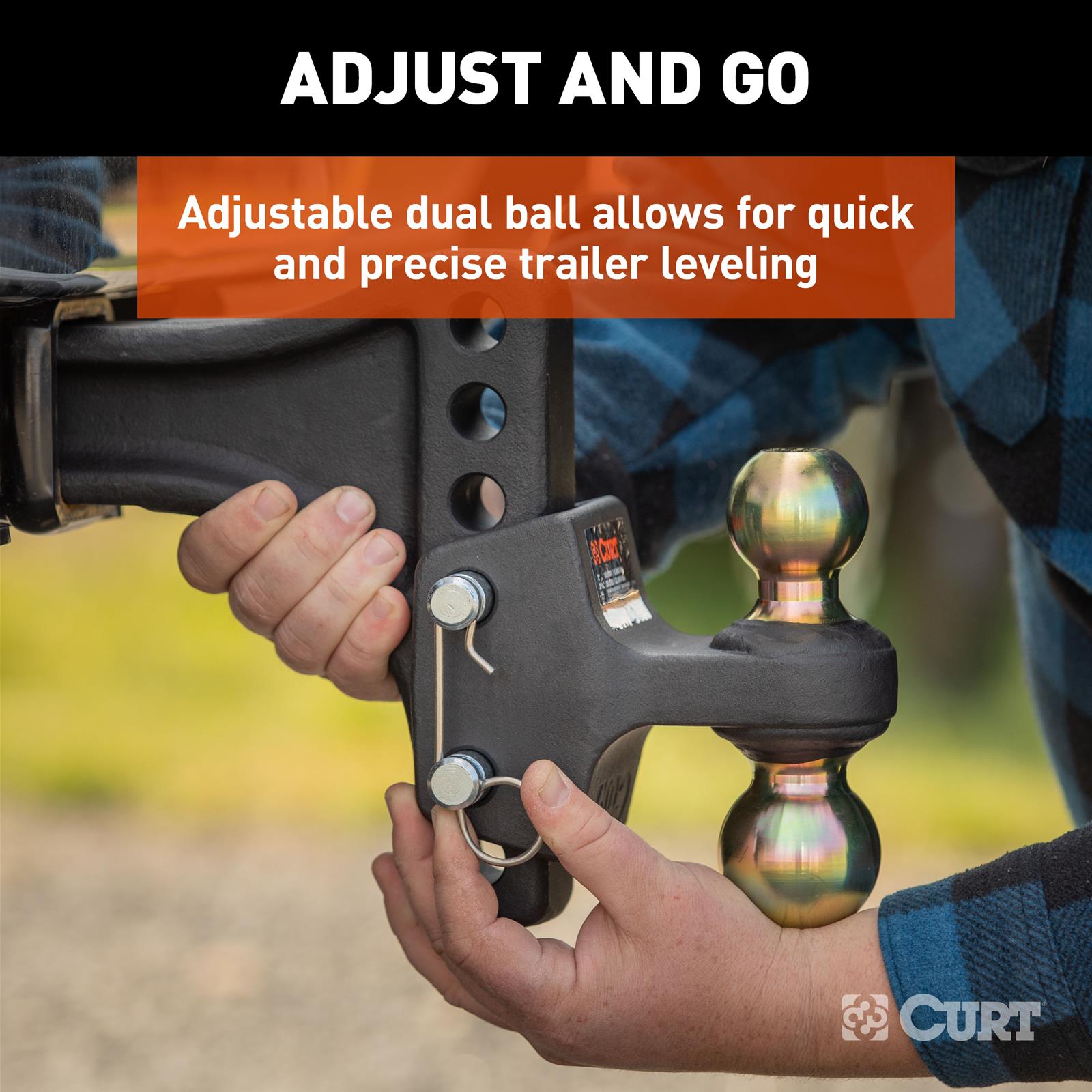 Curt Manufacturing Receiver Hitches 45937 Adjustable Hitch thumbnail 8