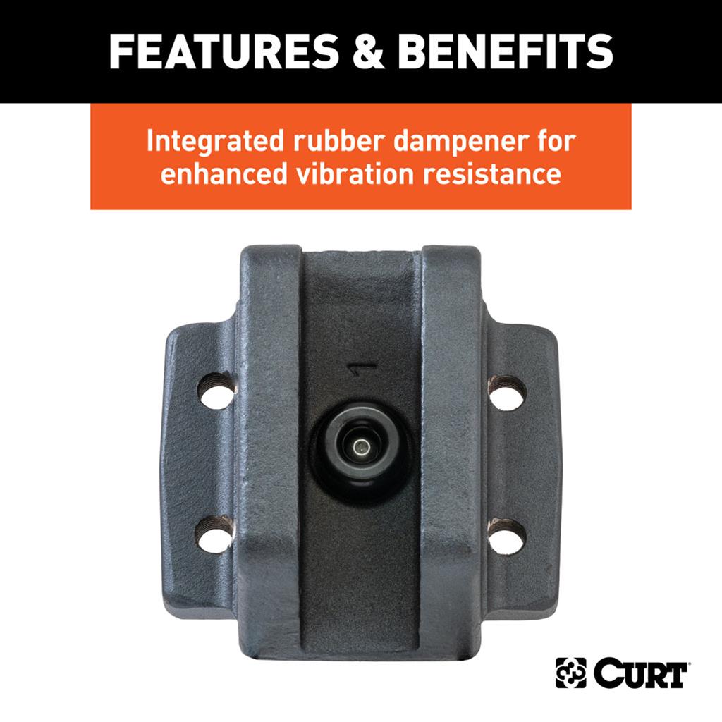 Curt Manufacturing Pintle Mounts 45950 Hook Mounting Plate, Rebellion XD Mount Attachment thumbnail 4